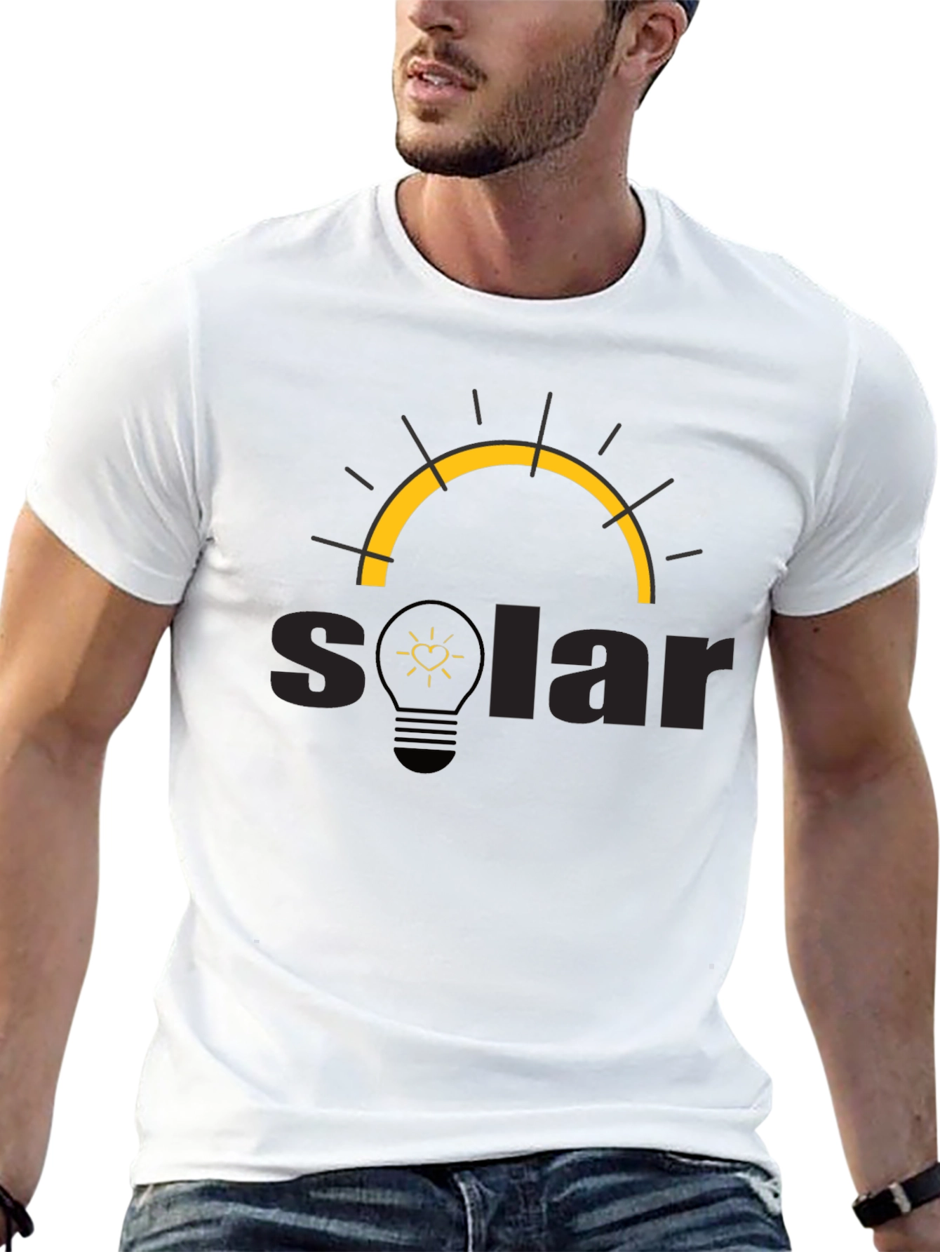 Solar Energy Graphic T-Shirt - Eco-Friendly Fashion