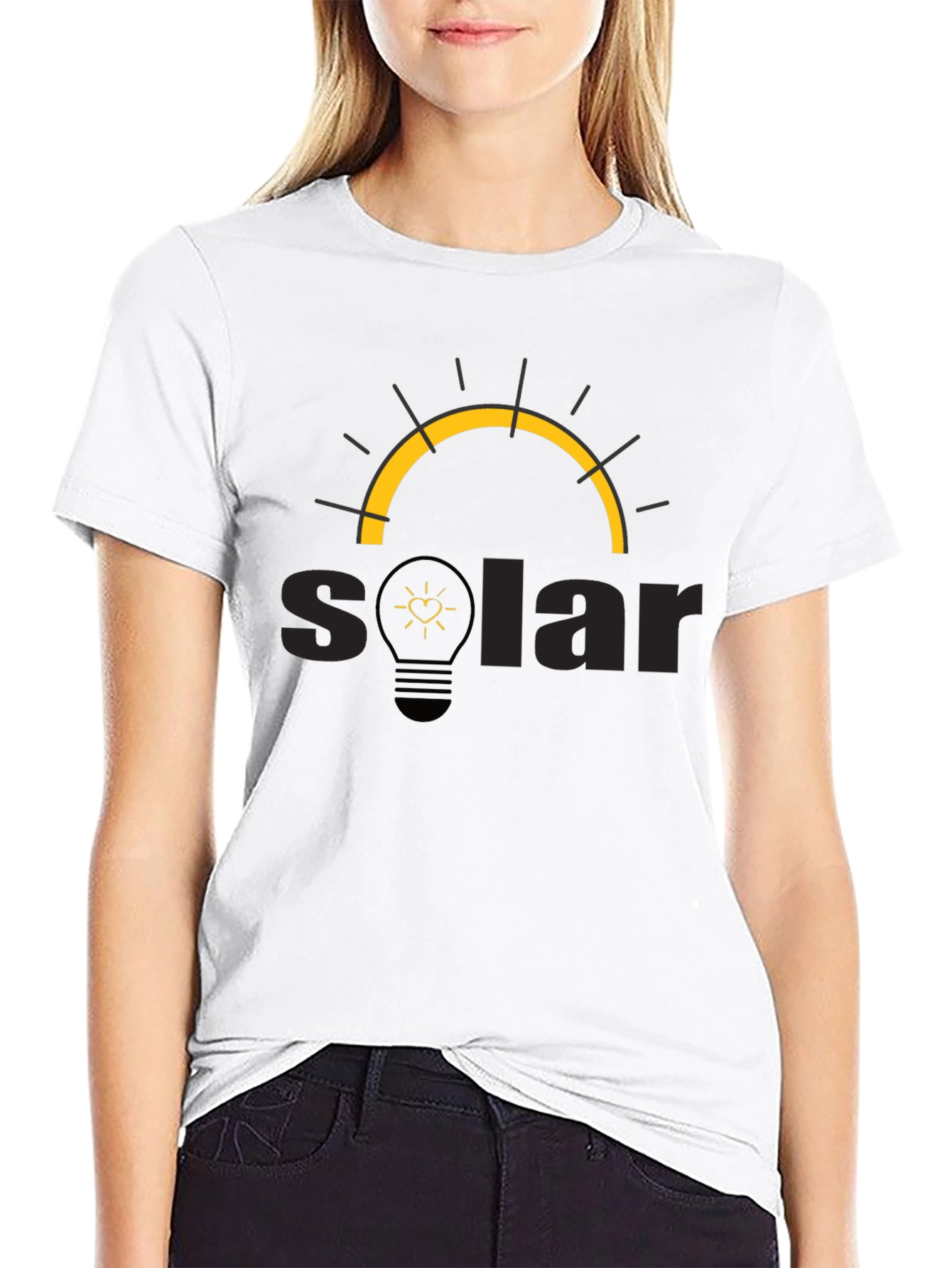 Solar Energy Graphic T-Shirt - Eco-Friendly Fashion