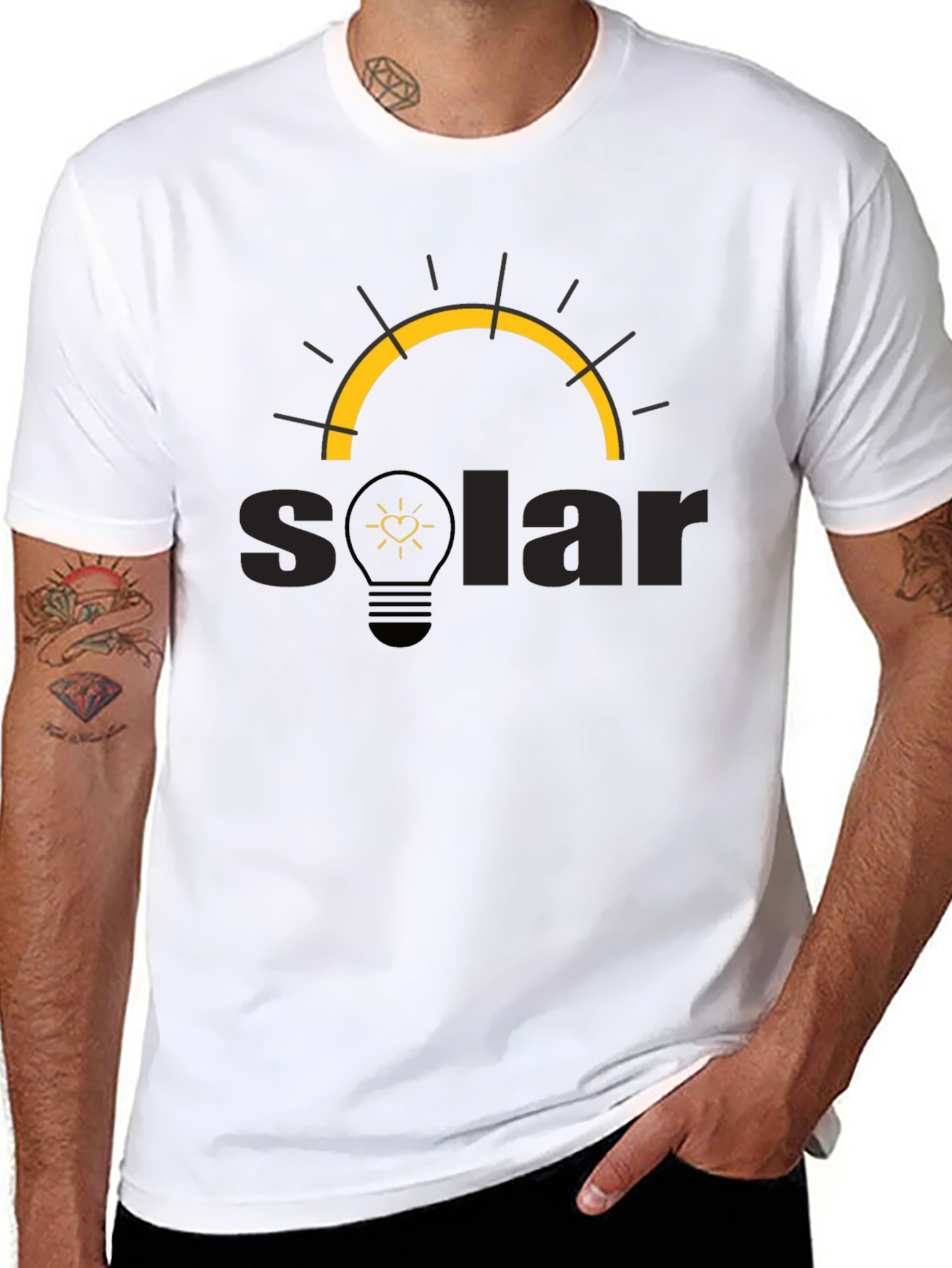 Solar Energy Graphic T-Shirt - Eco-Friendly Fashion
