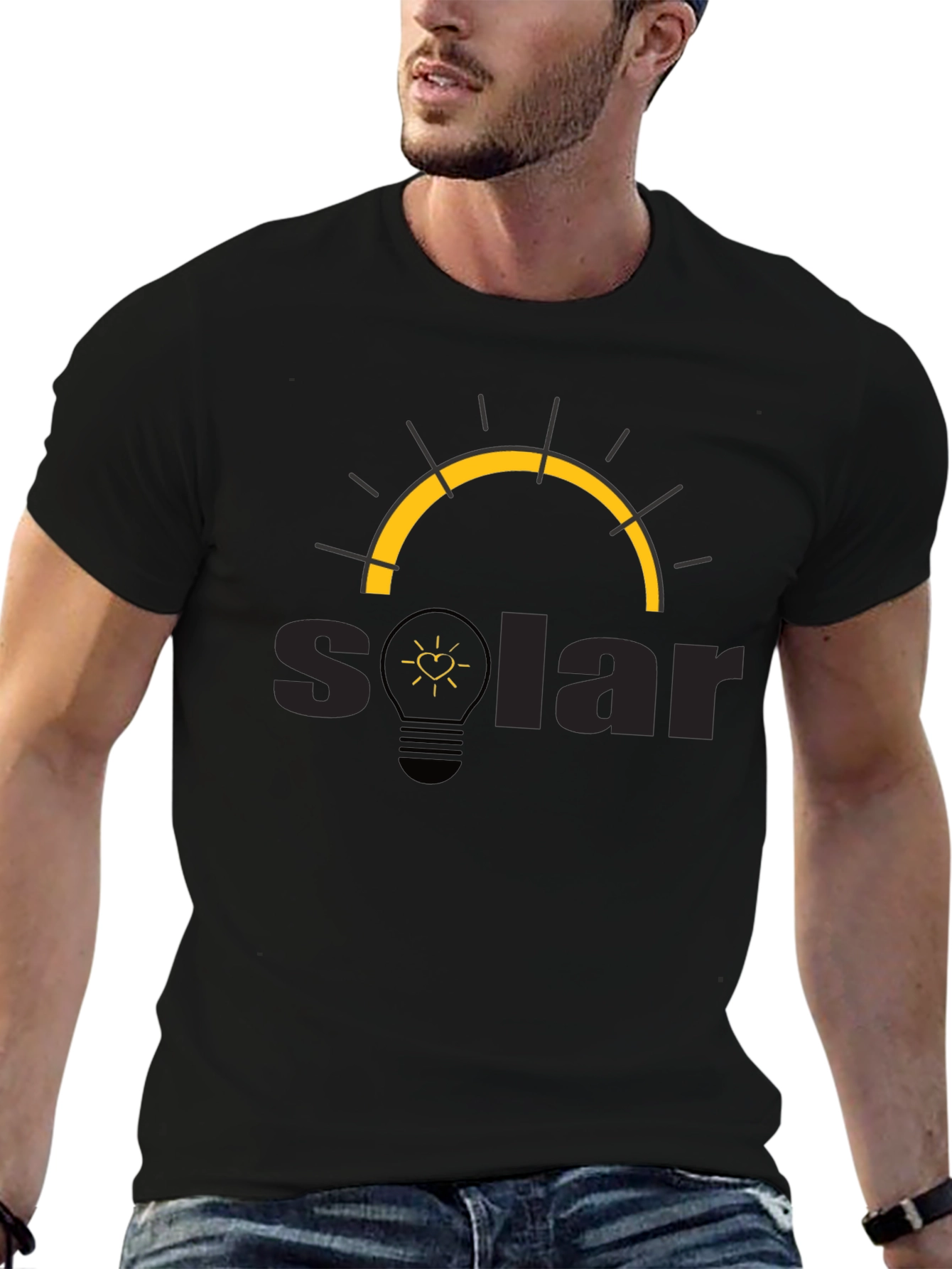 Solar Energy Graphic T-Shirt - Eco-Friendly Fashion