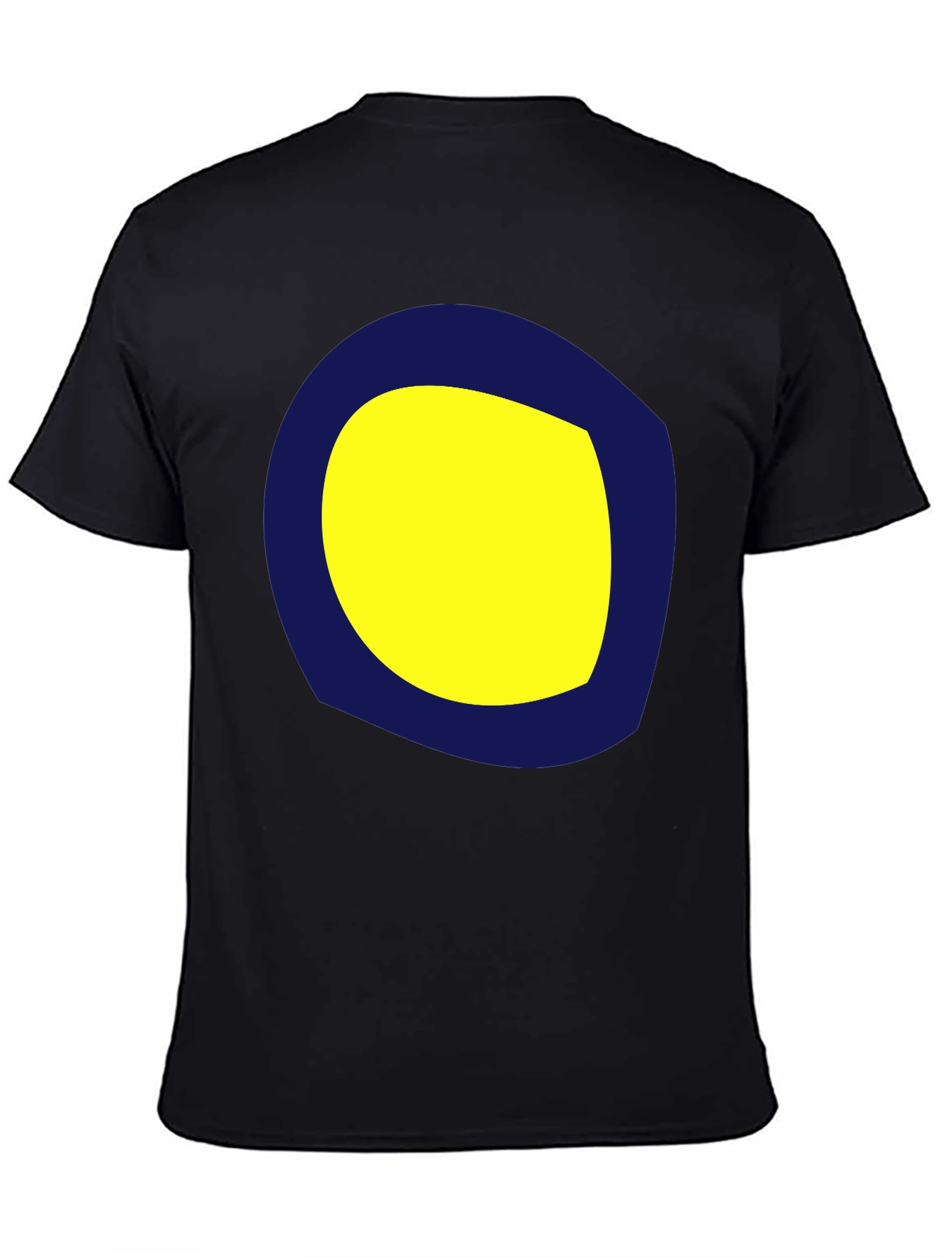 Graphic Tee: Yellow & Blue Circle Design
