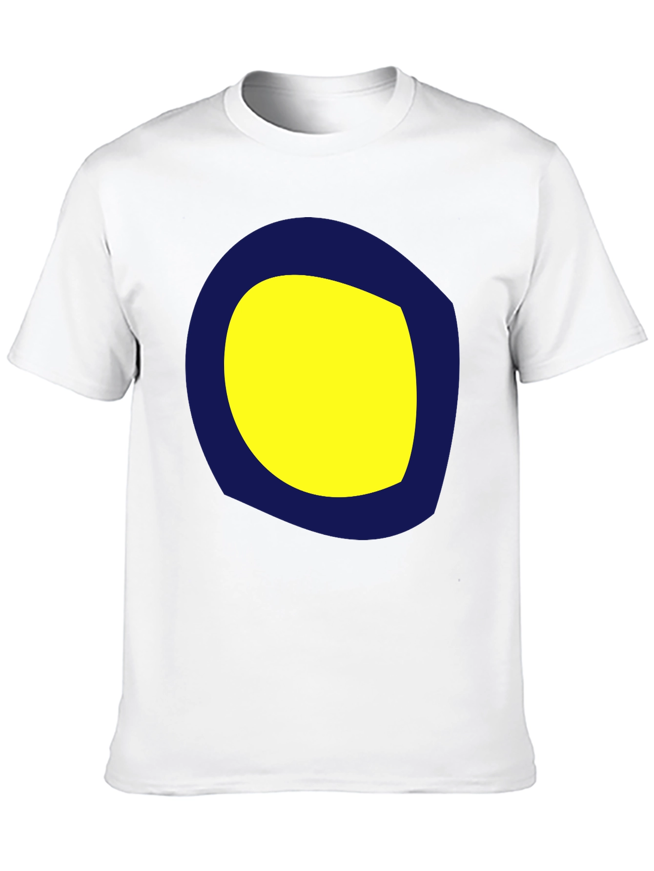 Graphic Tee: Yellow & Blue Circle Design