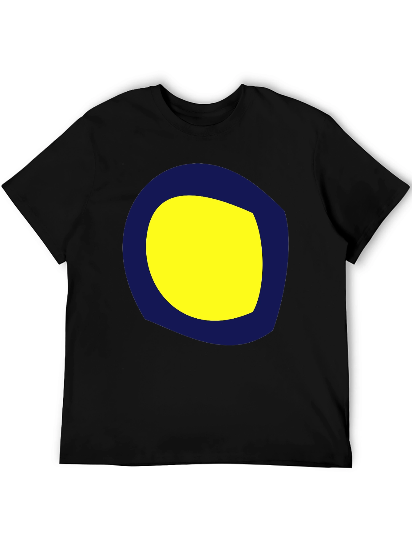 Graphic Tee: Yellow & Blue Circle Design