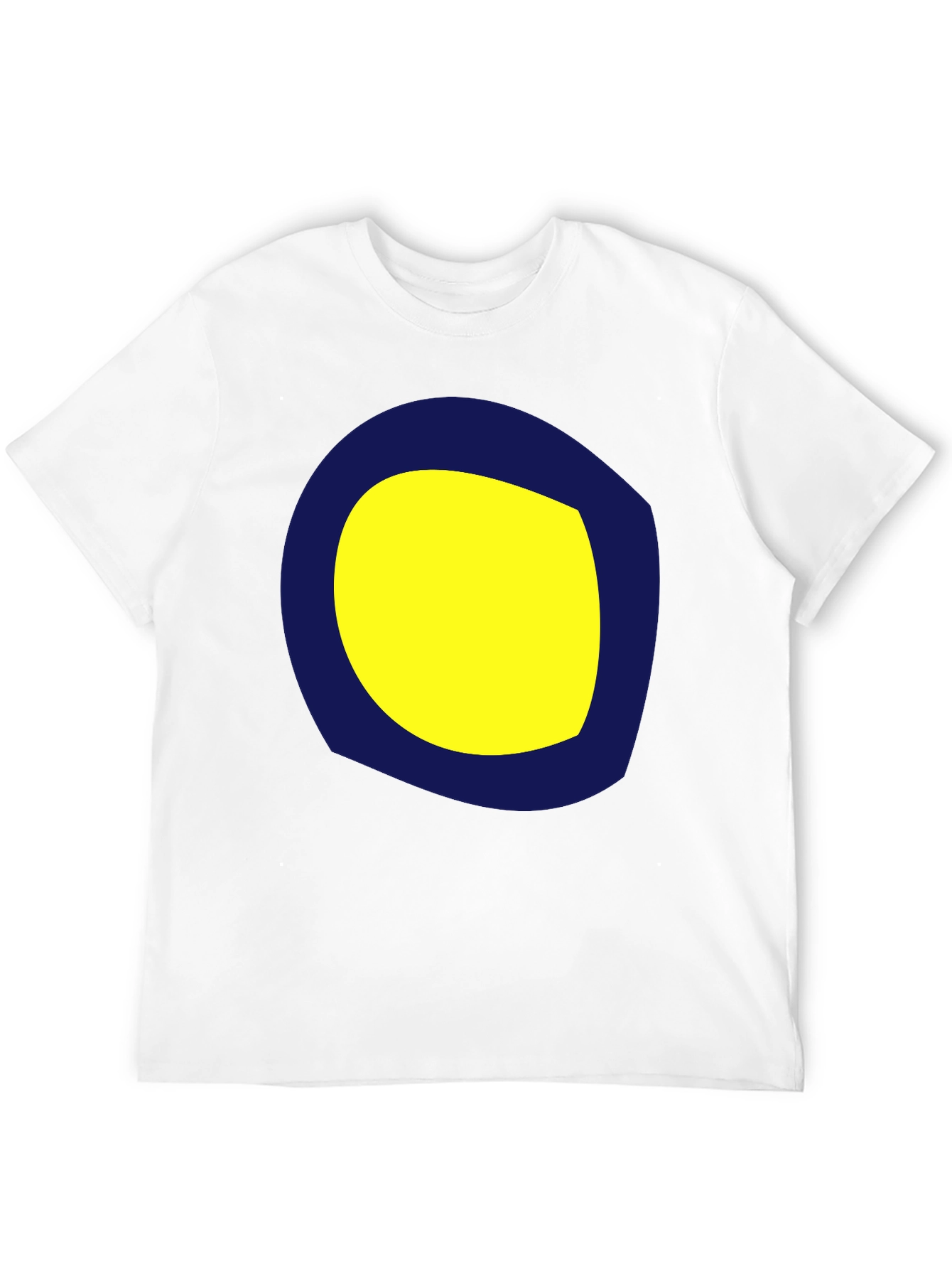 Graphic Tee: Yellow & Blue Circle Design