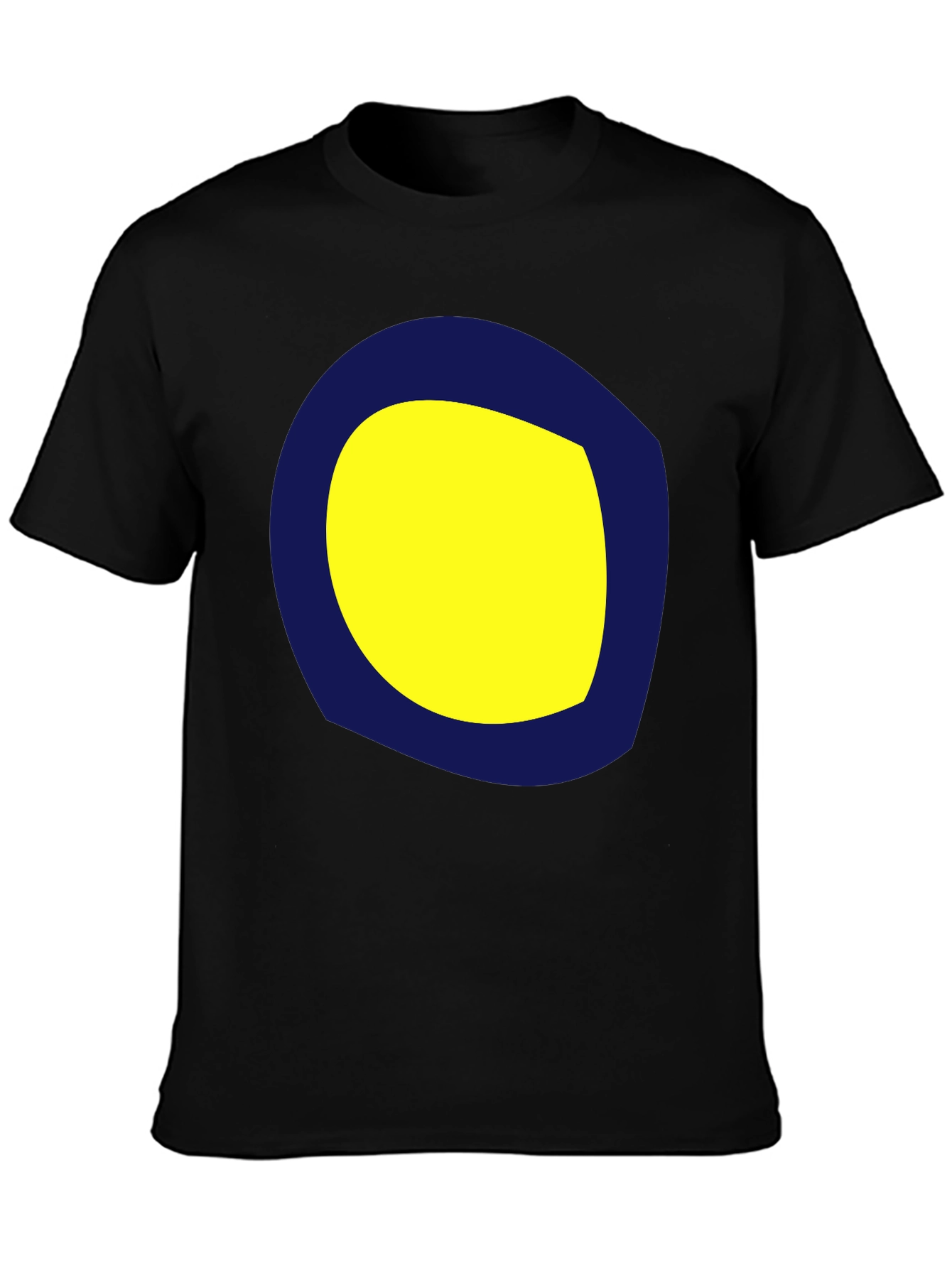 Graphic Tee: Yellow & Blue Circle Design