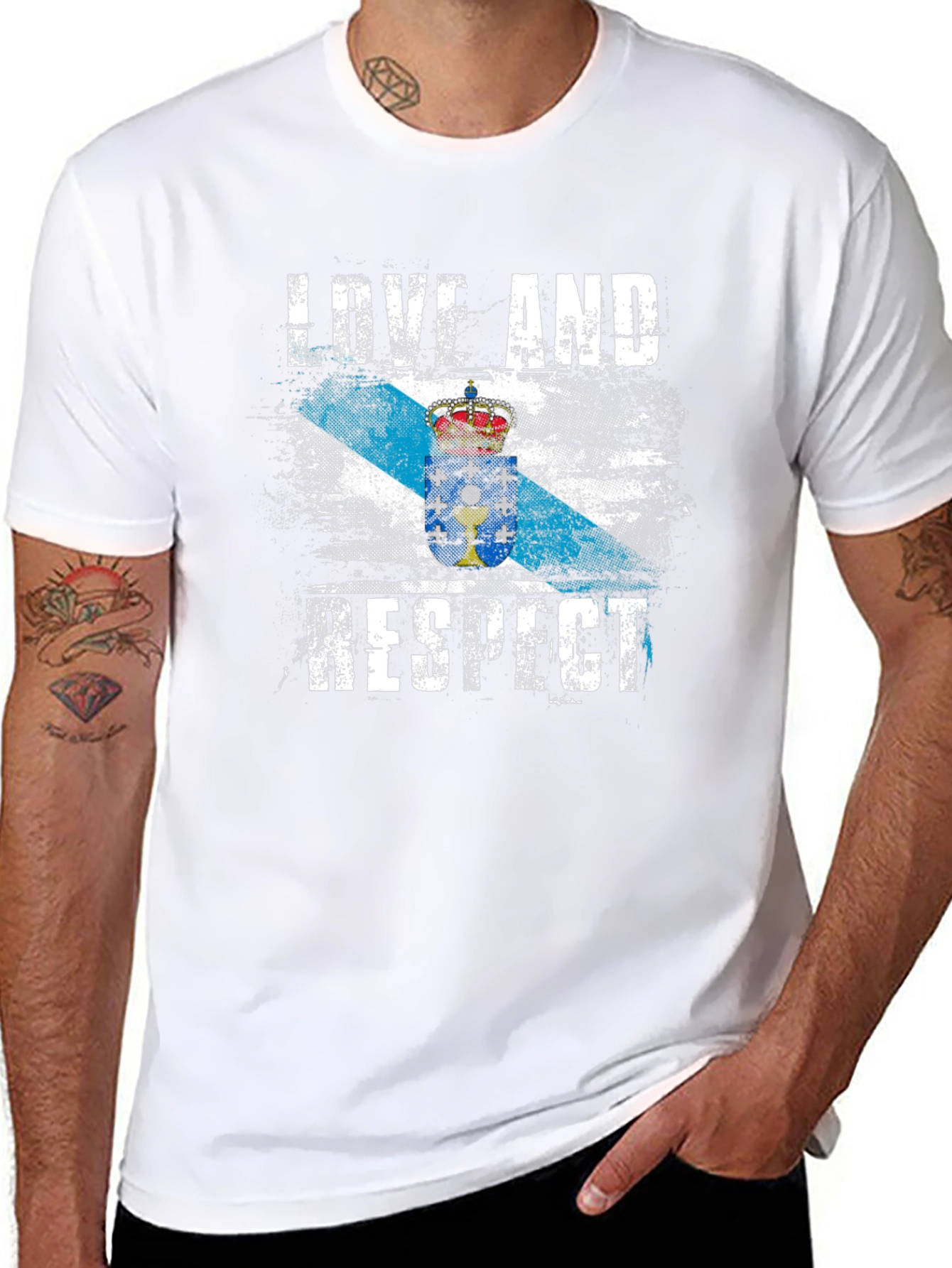 Love and Respect Galicia Flag T-Shirt