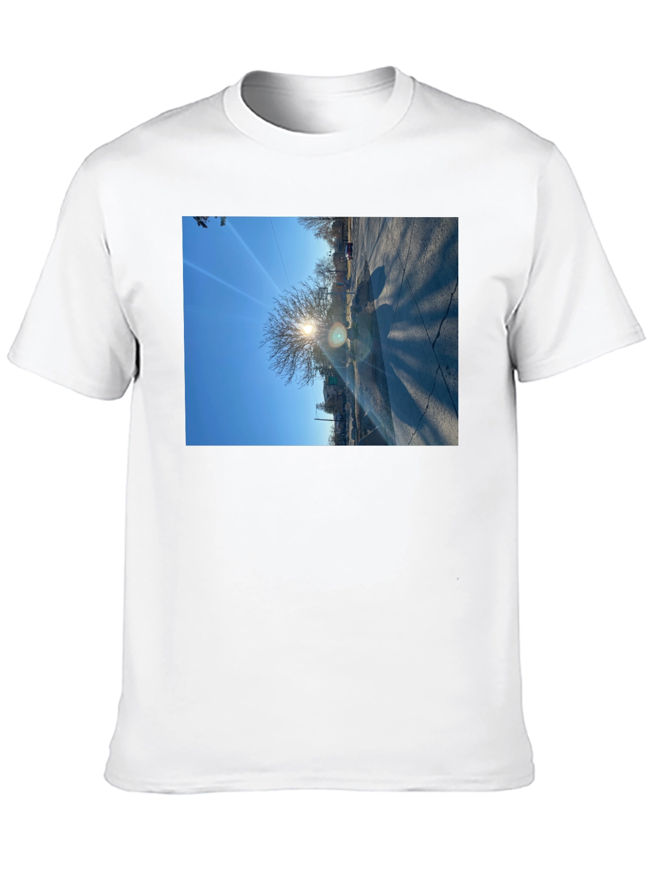 Nature Scene Black T-Shirt
