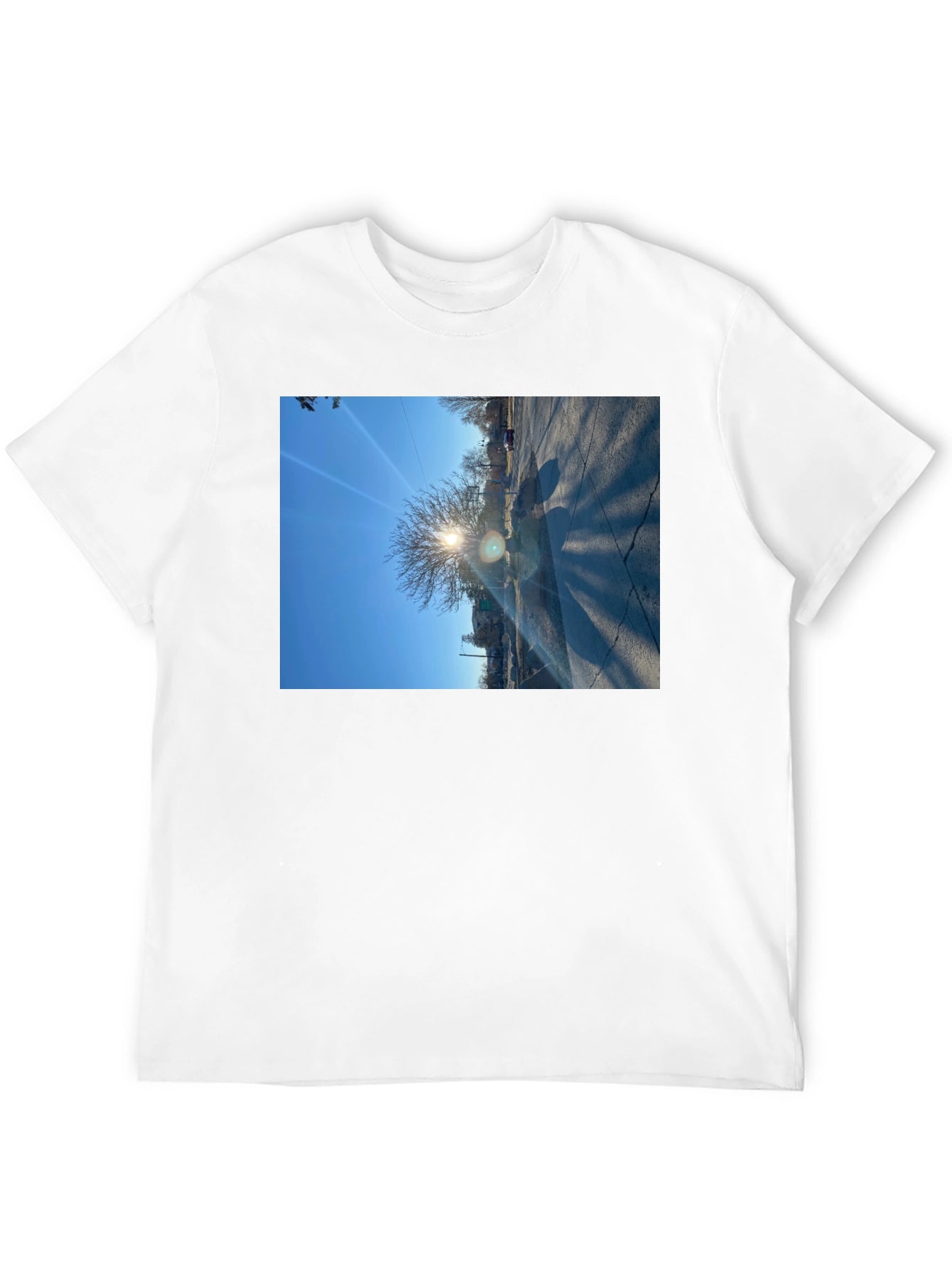 Nature Scene Black T-Shirt