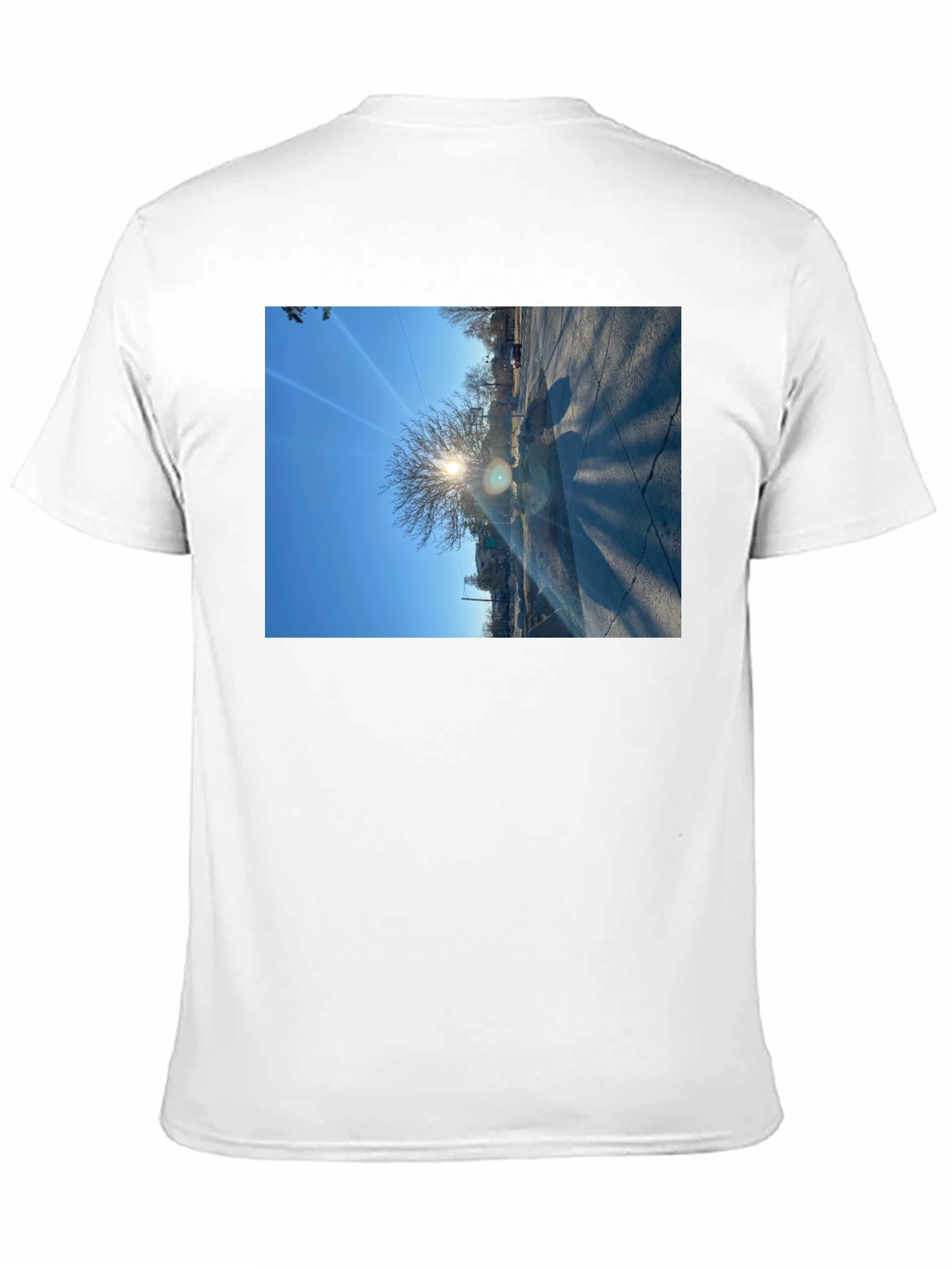 Nature Scene Black T-Shirt