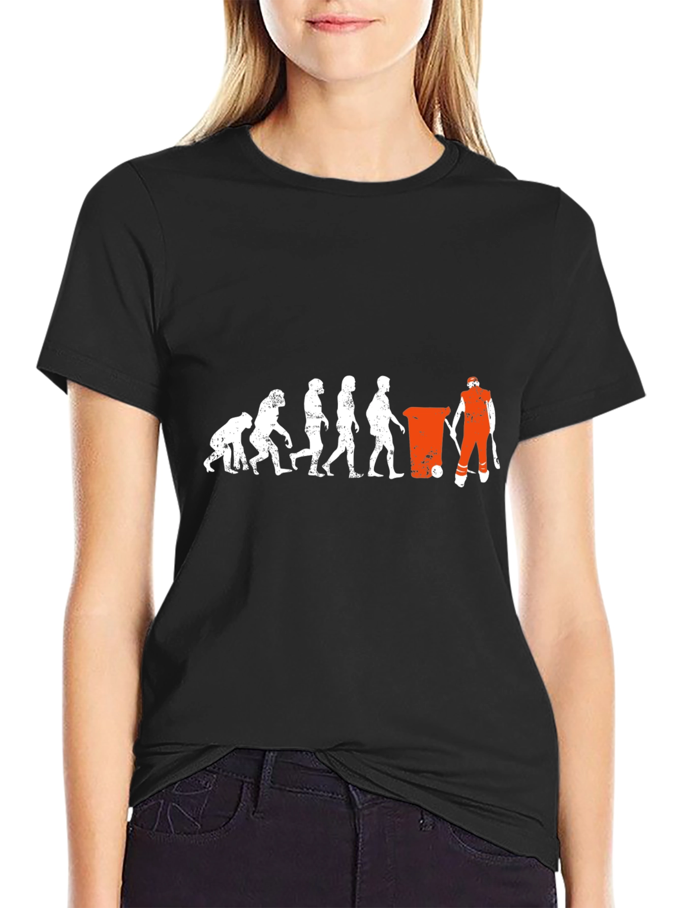 Evolution of the Garbage Man T-Shirt
