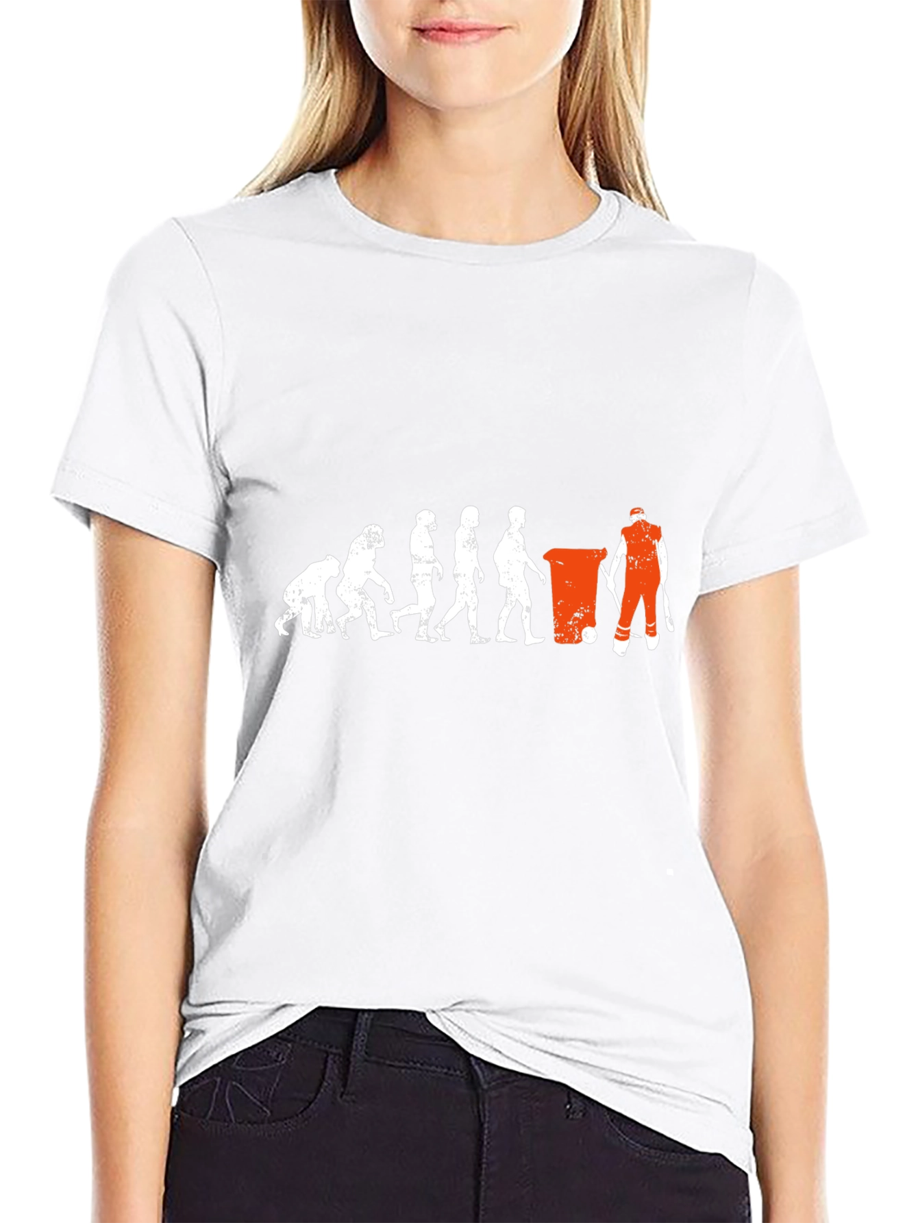 Evolution of the Garbage Man T-Shirt