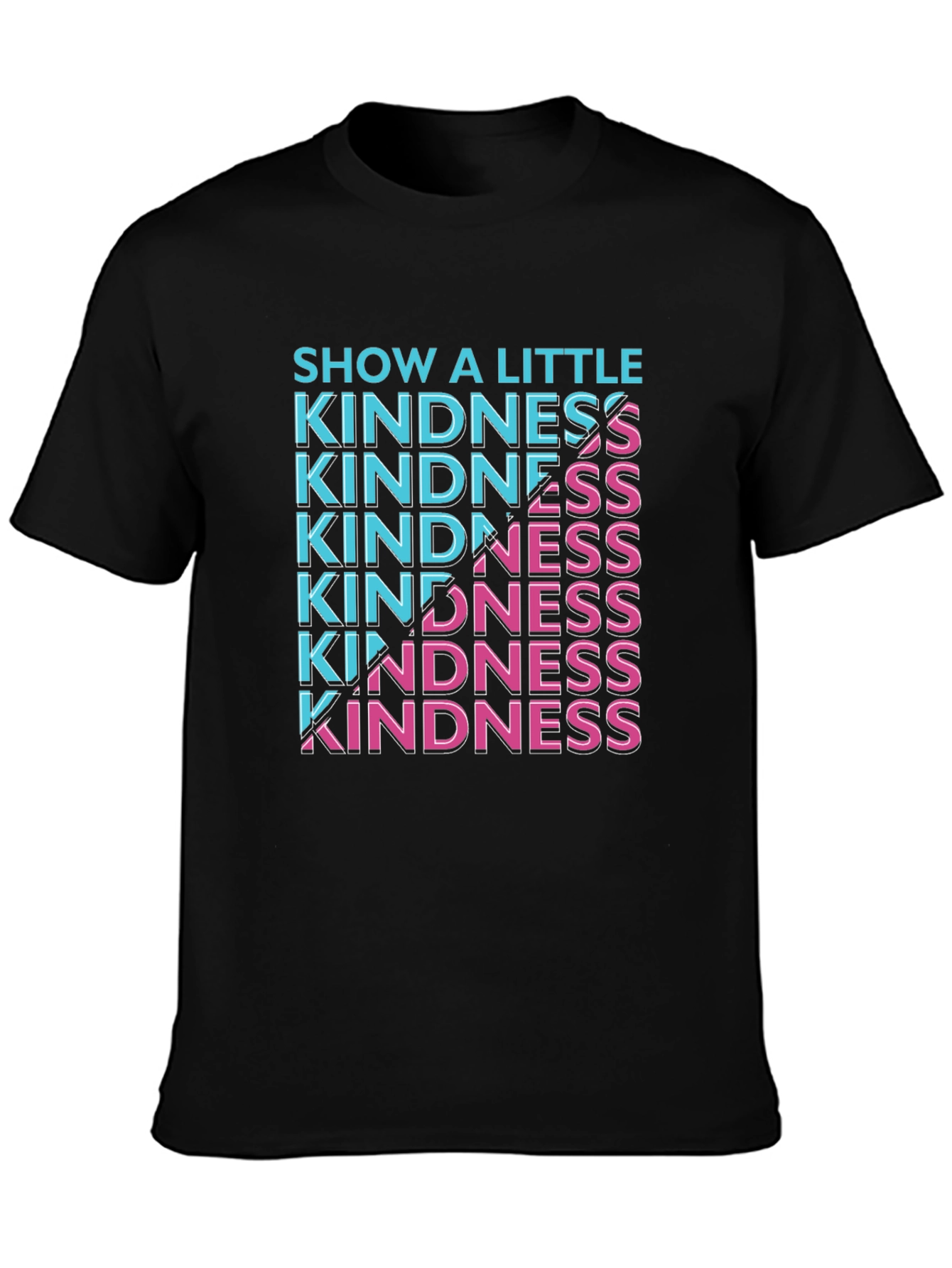 Show a Little Kindness Graphic Tee - Black