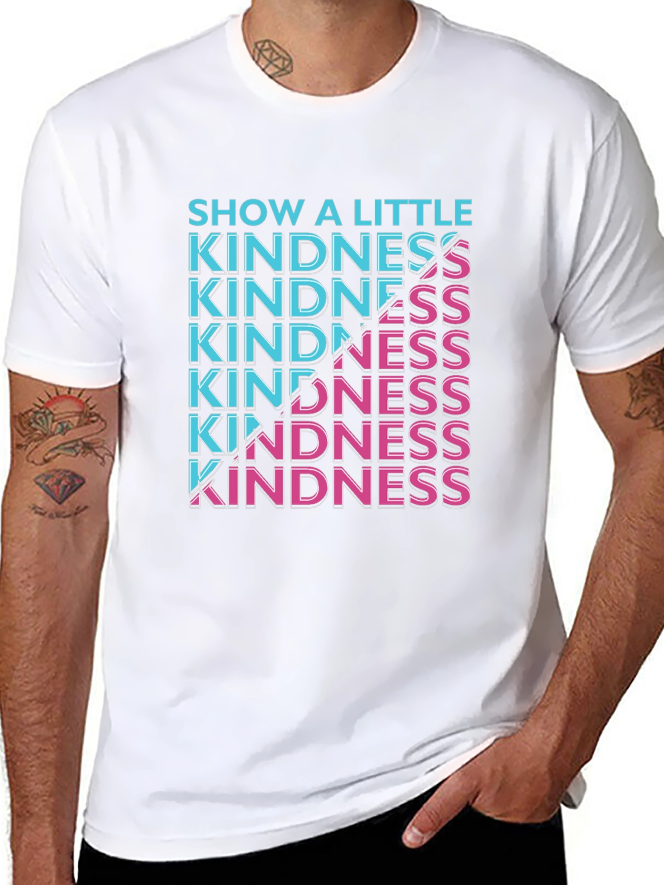 Show a Little Kindness Graphic Tee - Black