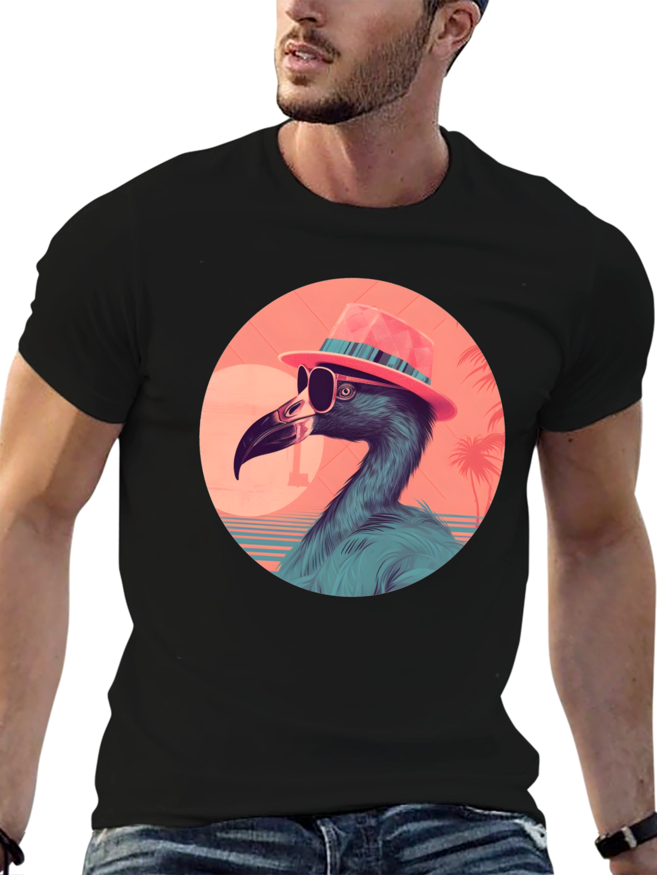 Cool Flamingo Graphic Tee
