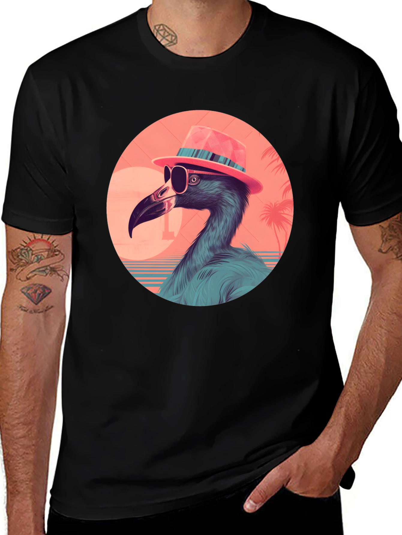 Cool Flamingo Graphic Tee