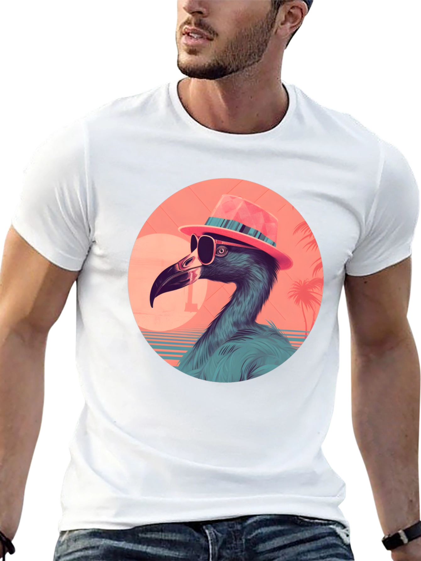 Cool Flamingo Graphic Tee