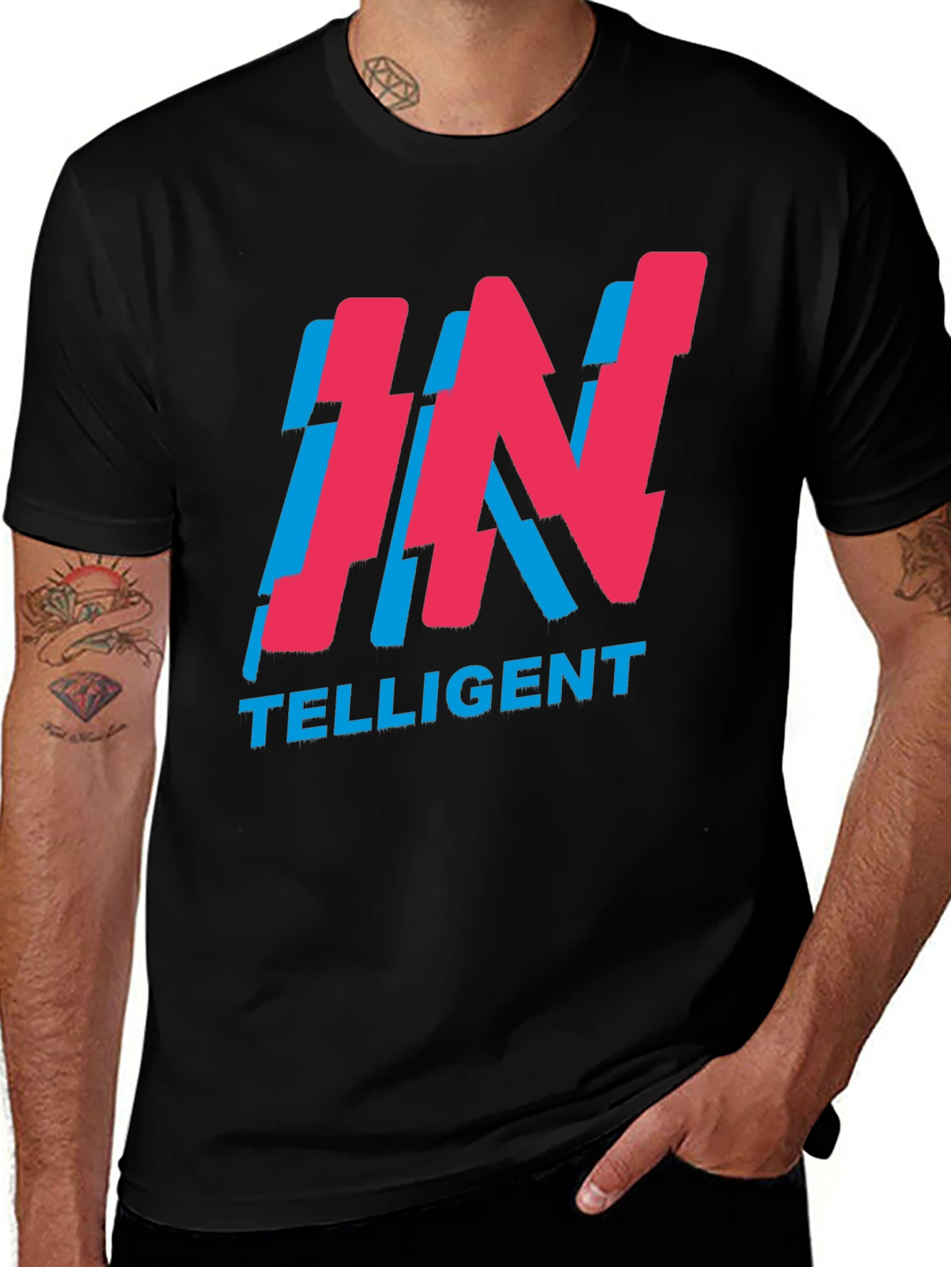 Intelligent Graphic Tee - Soft Cotton Blend