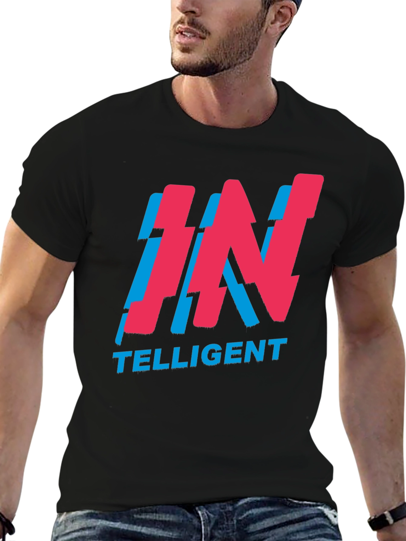 Intelligent Graphic Tee - Soft Cotton Blend