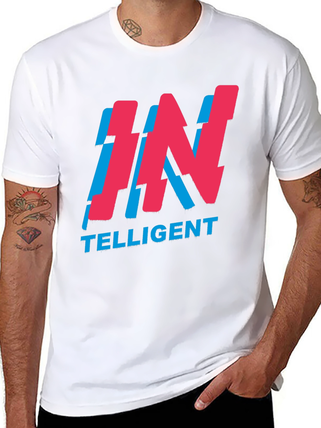 Intelligent Graphic Tee - Soft Cotton Blend