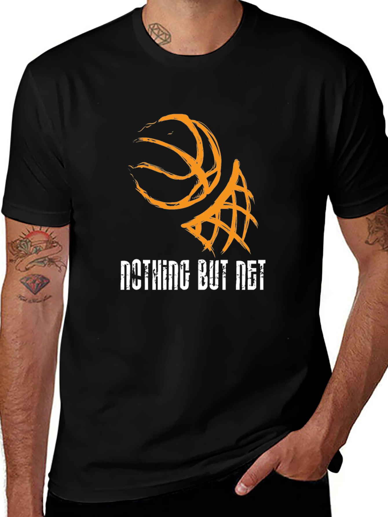 Nothing But Net Basketball Graphic T-Shirt