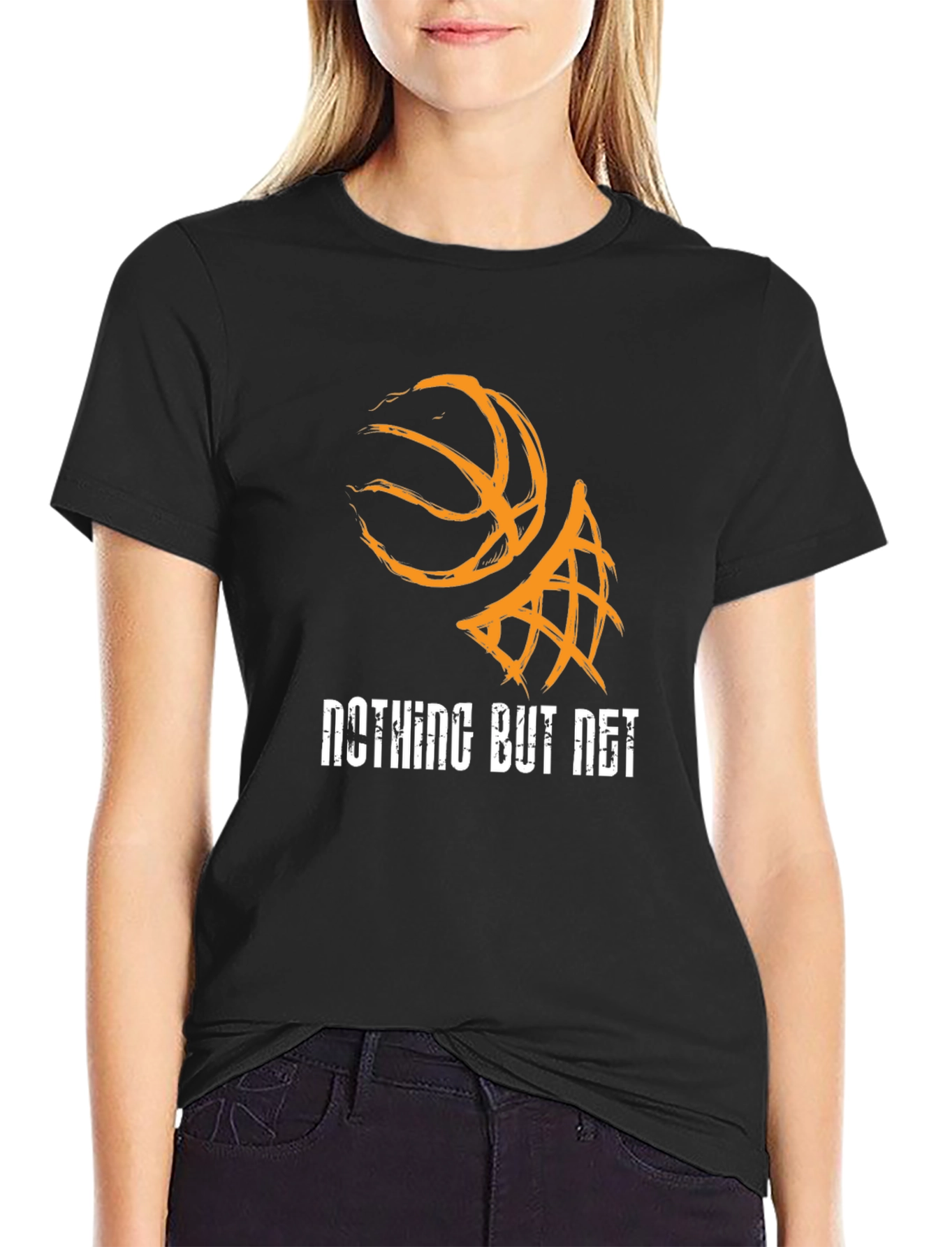 Nothing But Net Basketball Graphic T-Shirt