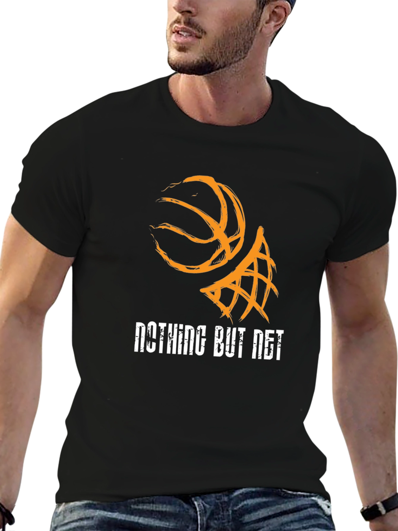 Nothing But Net Basketball Graphic T-Shirt