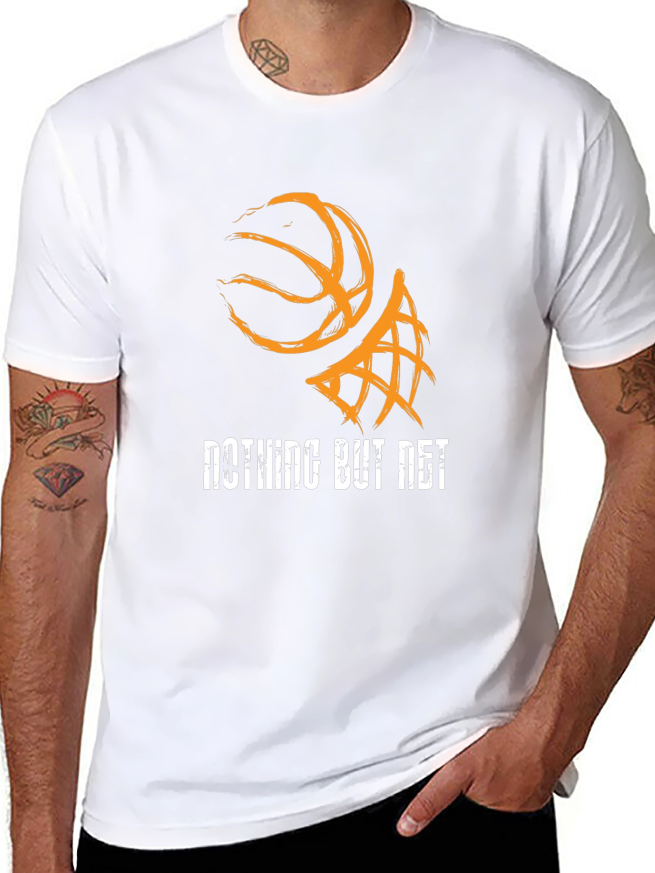 Nothing But Net Basketball Graphic T-Shirt