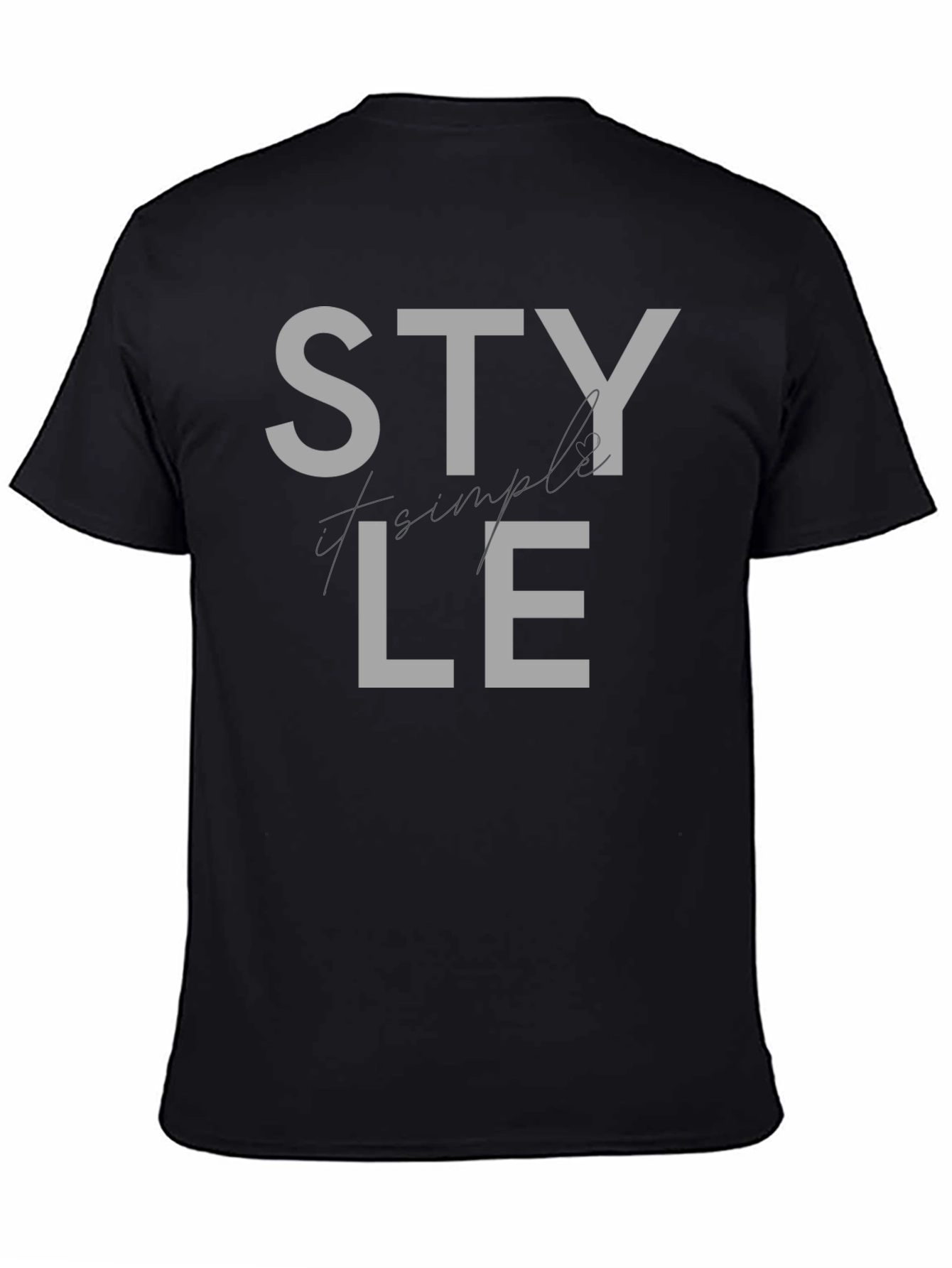 Stylish Black T-Shirt with STYLE Graphic