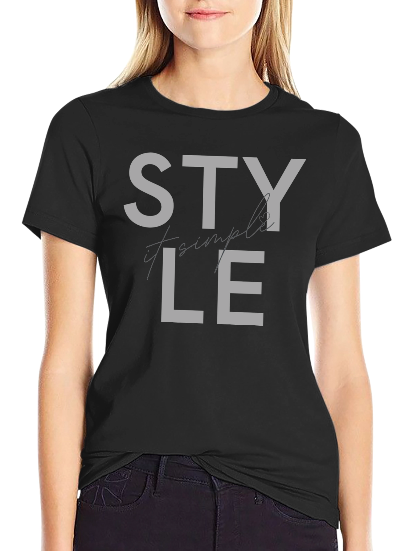 Stylish Black T-Shirt with STYLE Graphic