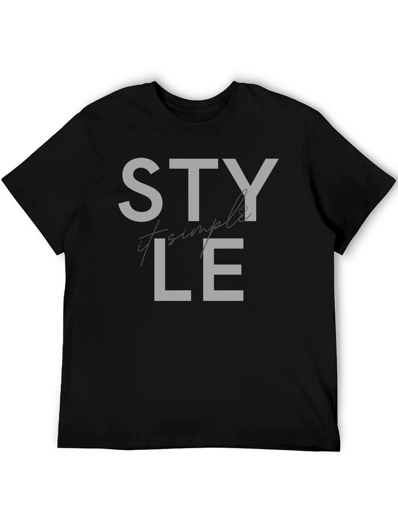 Stylish Black T-Shirt with STYLE Graphic