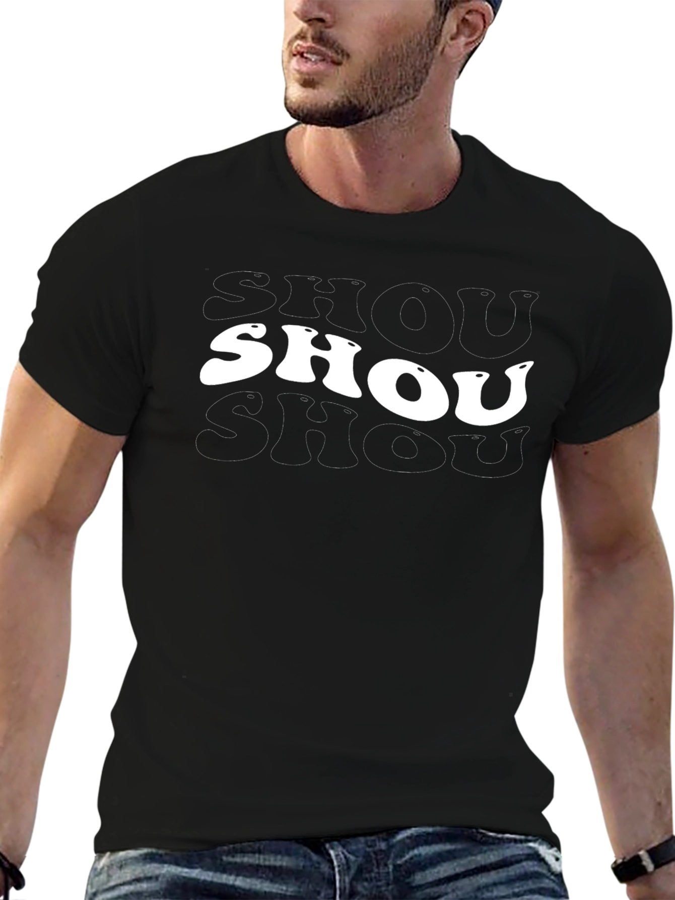 Retro Shou T-Shirt - Comfortable Black Tee