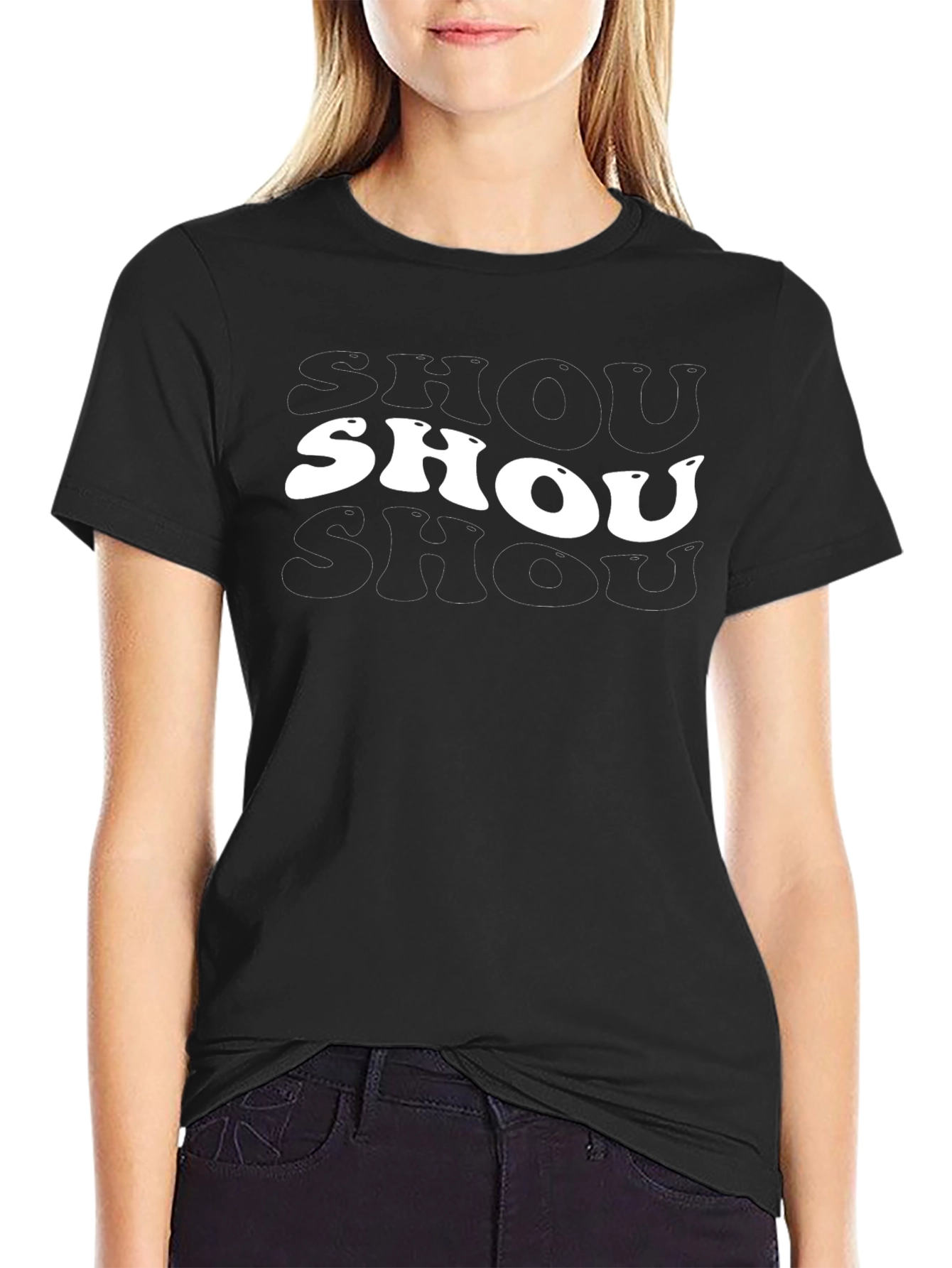Retro Shou T-Shirt - Comfortable Black Tee