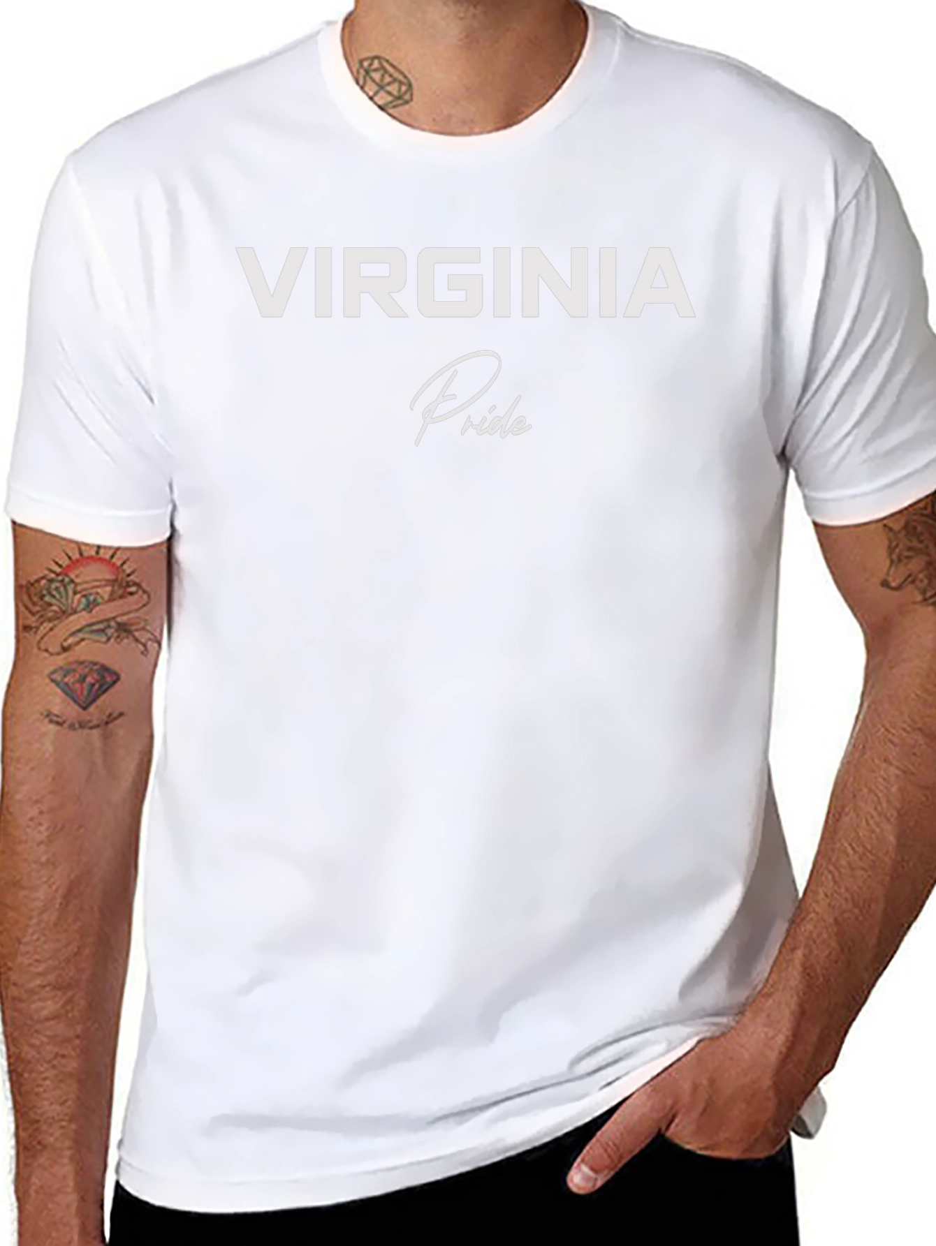 Virginia Pride T-Shirt - Black Graphic Tee