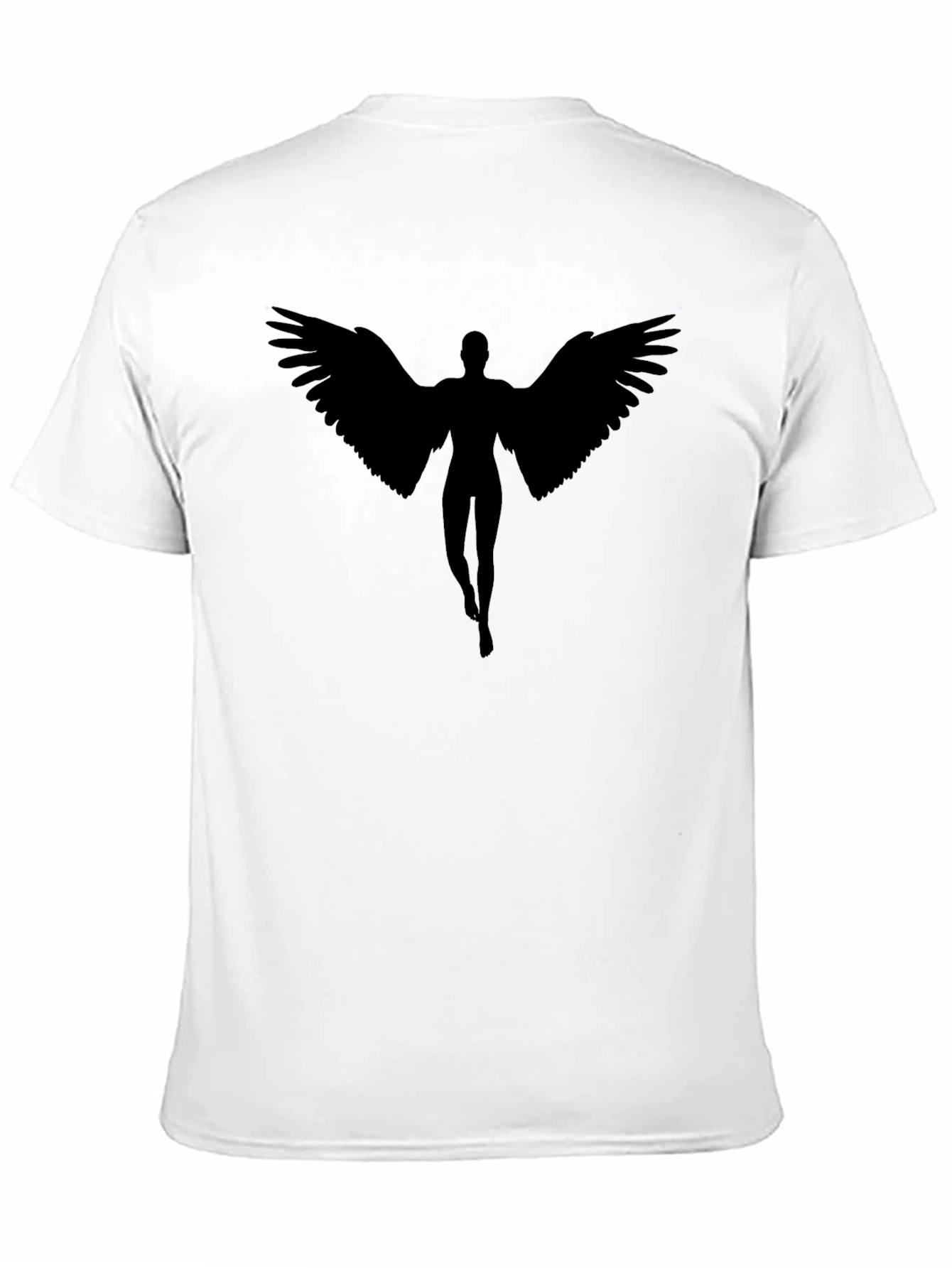 Angel Wings Graphic T-Shirt - Black