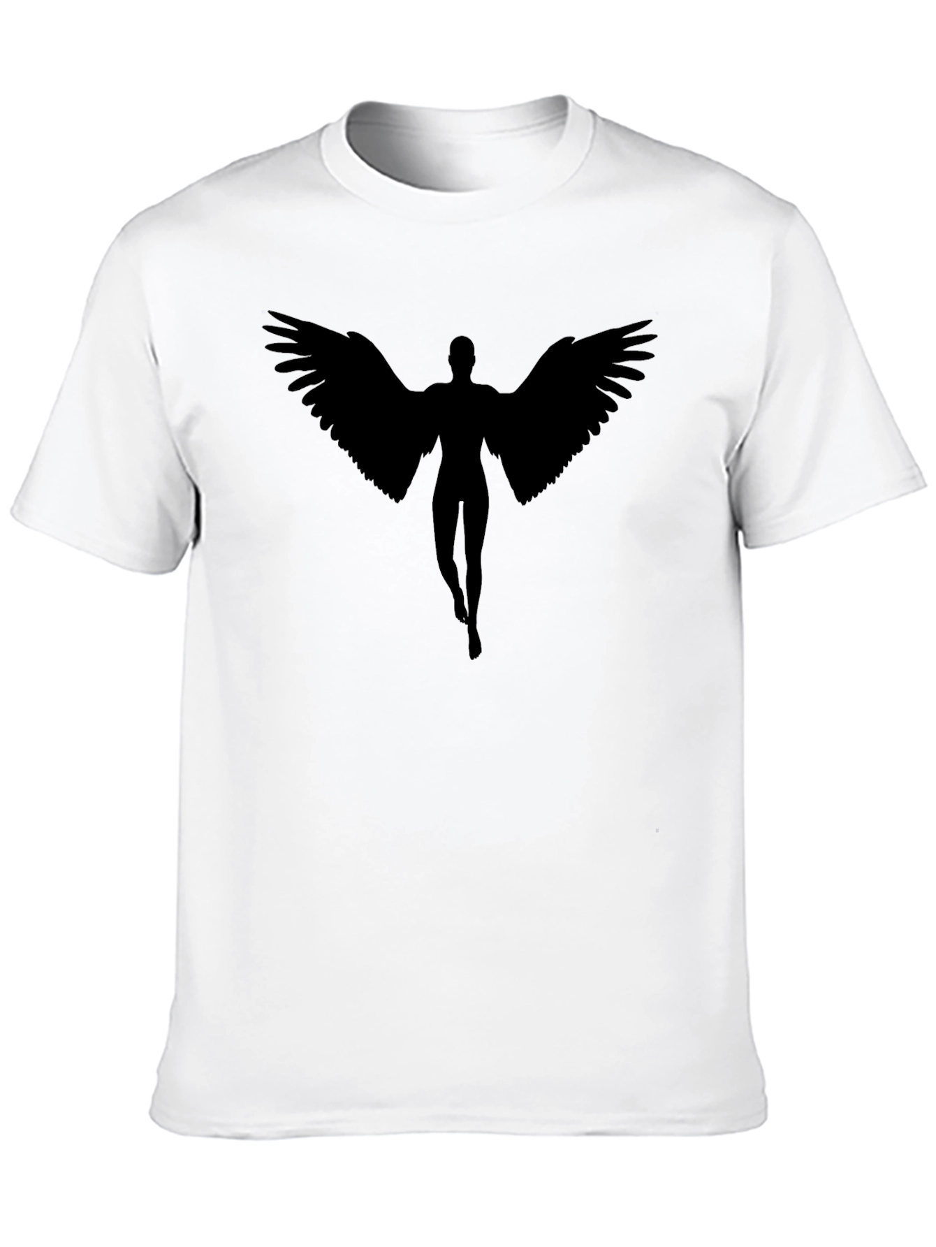 Angel Wings Graphic T-Shirt - Black