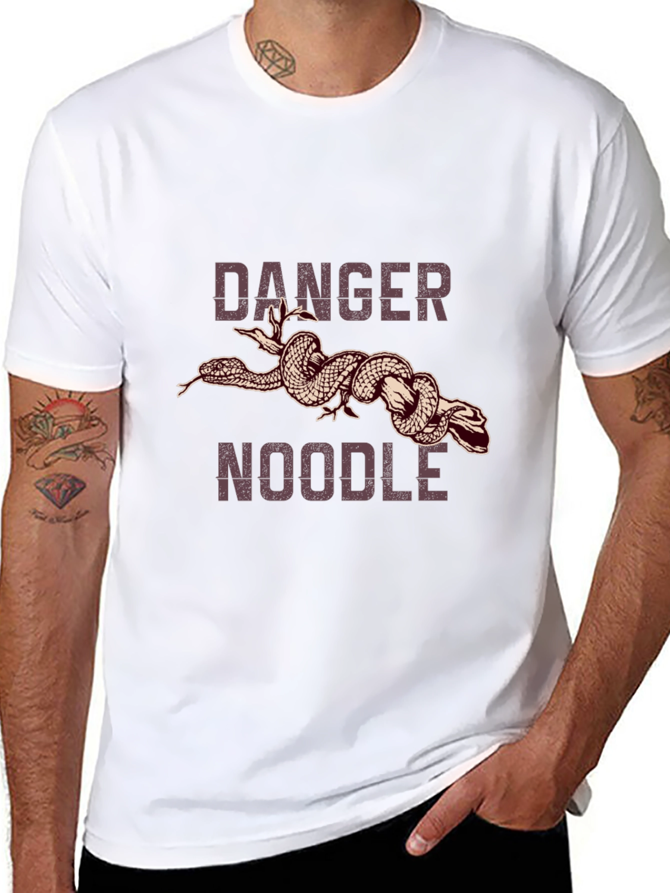 Danger Noodle Graphic Tee - Funny Snake T-Shirt