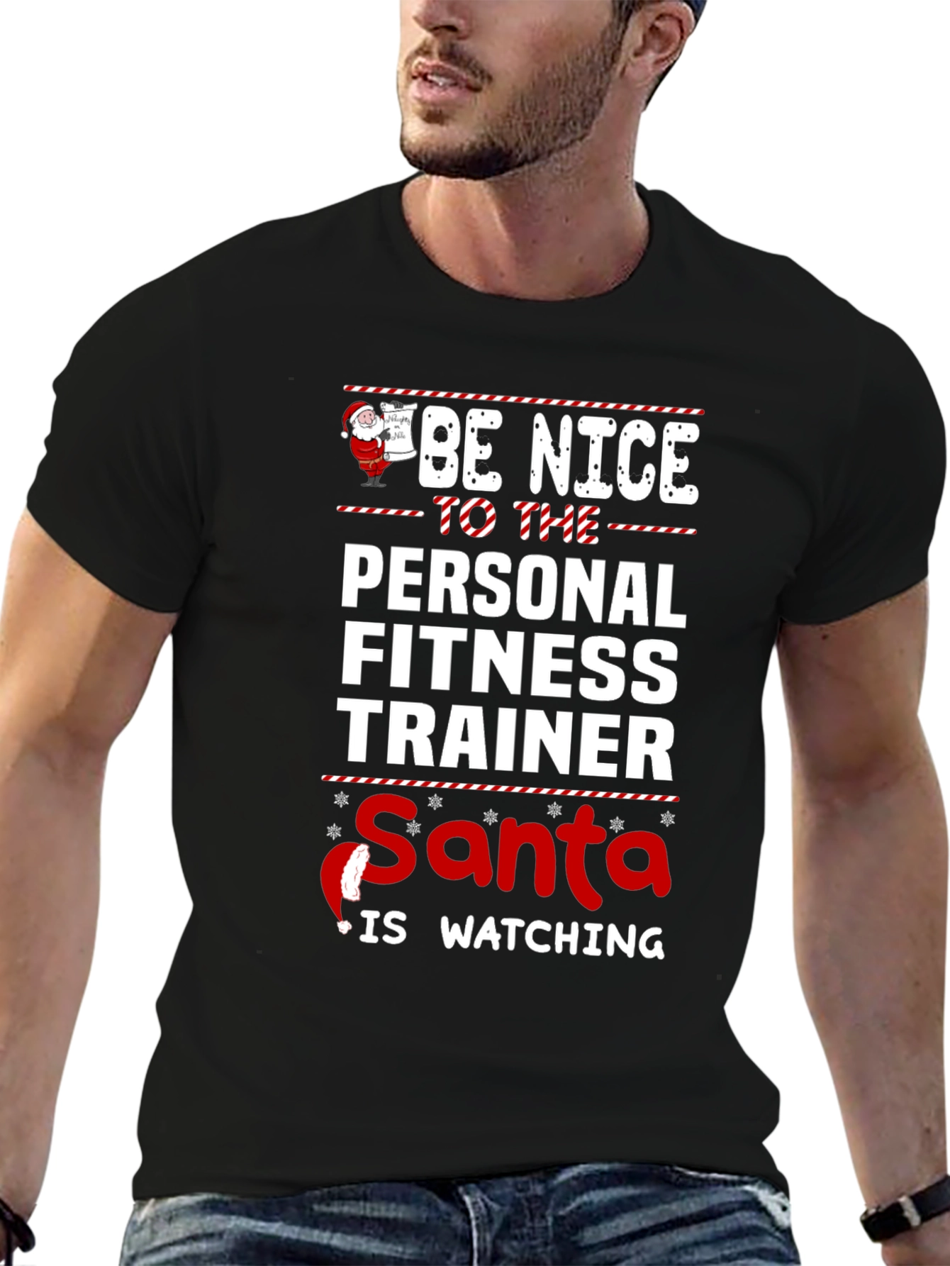 Funny Christmas Personal Fitness Trainer T-Shirt