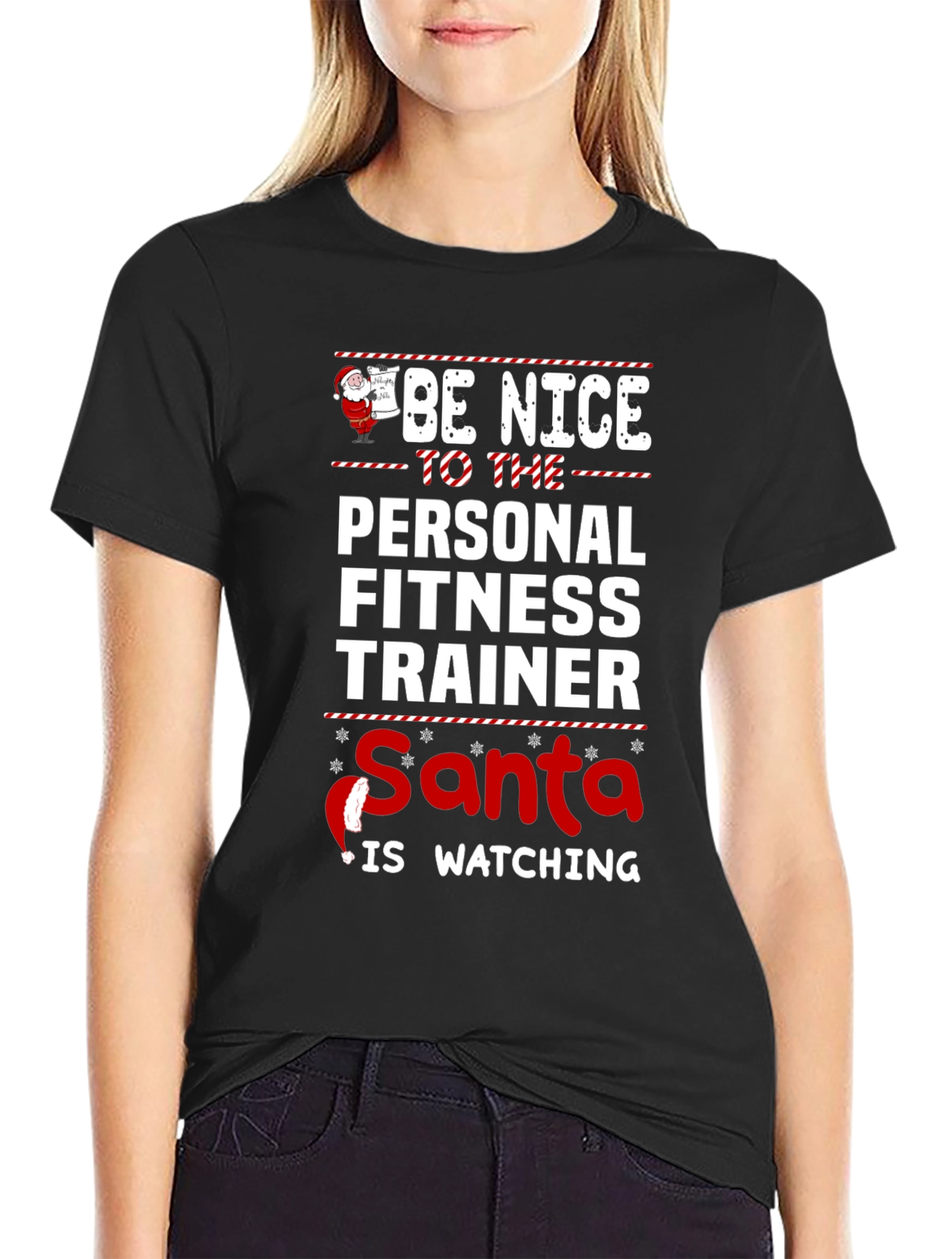 Funny Christmas Personal Fitness Trainer T-Shirt