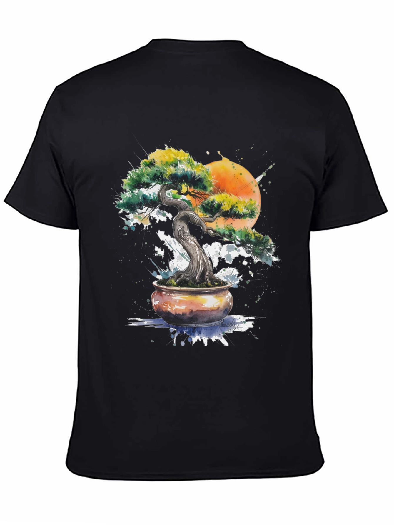 Bonsai Tree Graphic T-Shirt - Nature Inspired Design