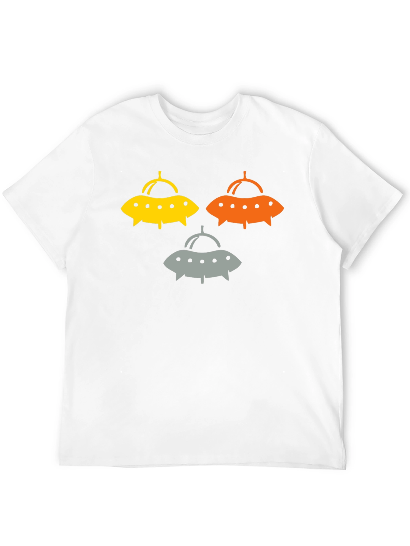 UFO Graphic Tee - Sci-Fi Style Black T-Shirt