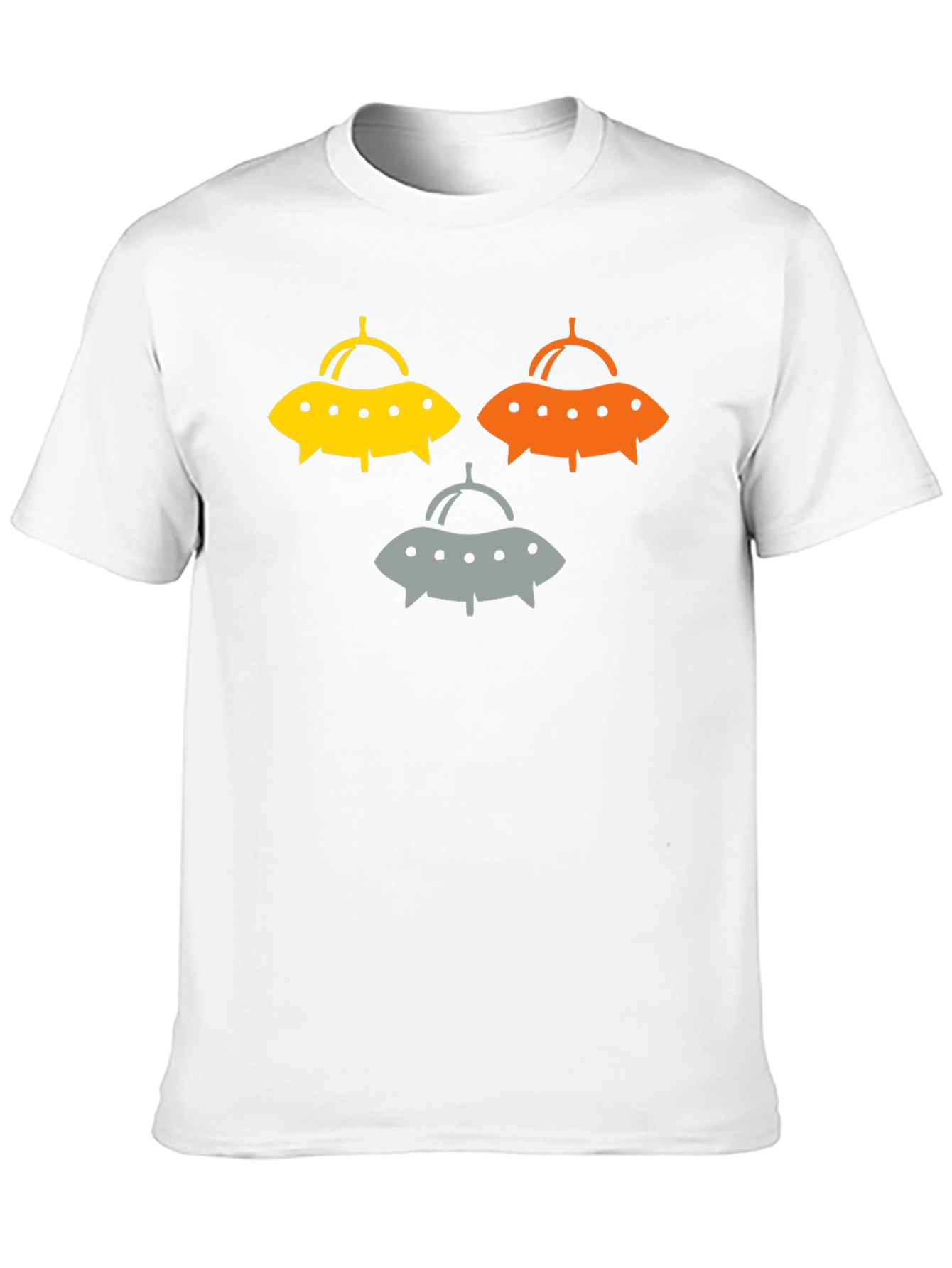 UFO Graphic Tee - Sci-Fi Style Black T-Shirt