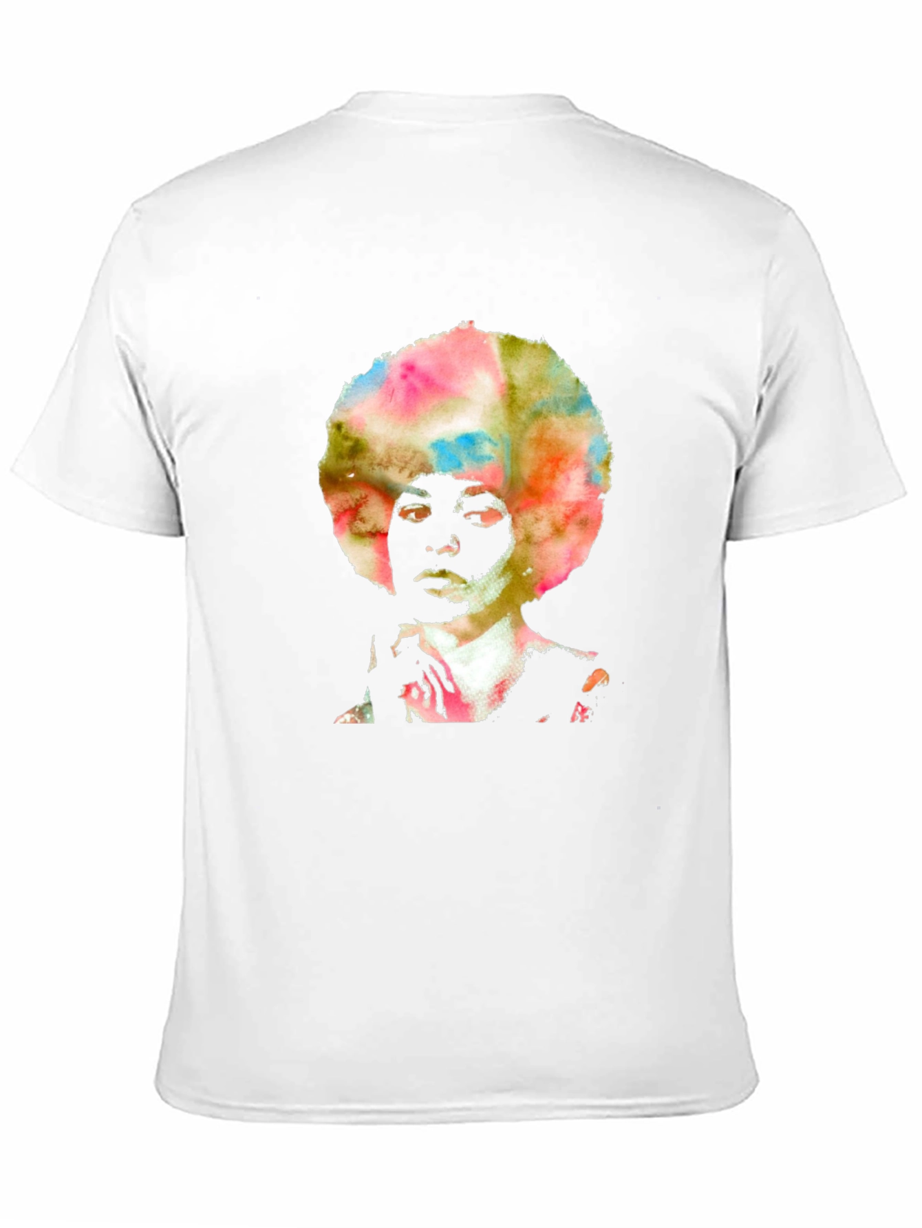 Retro Afro Art Mens Black T-Shirt