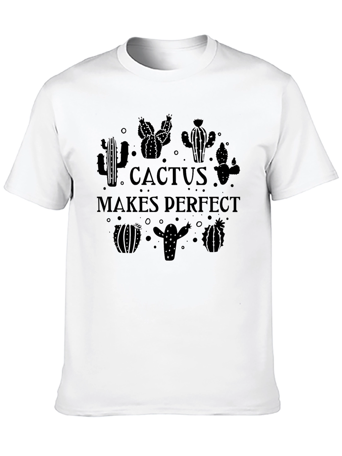 Cactus Makes Perfect Black T-Shirt
