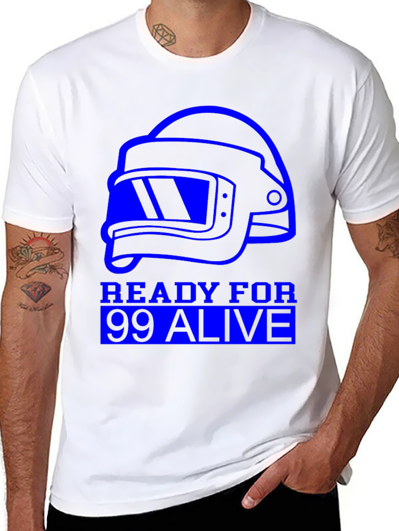 Ready For 99 Alive Black Graphic Tee