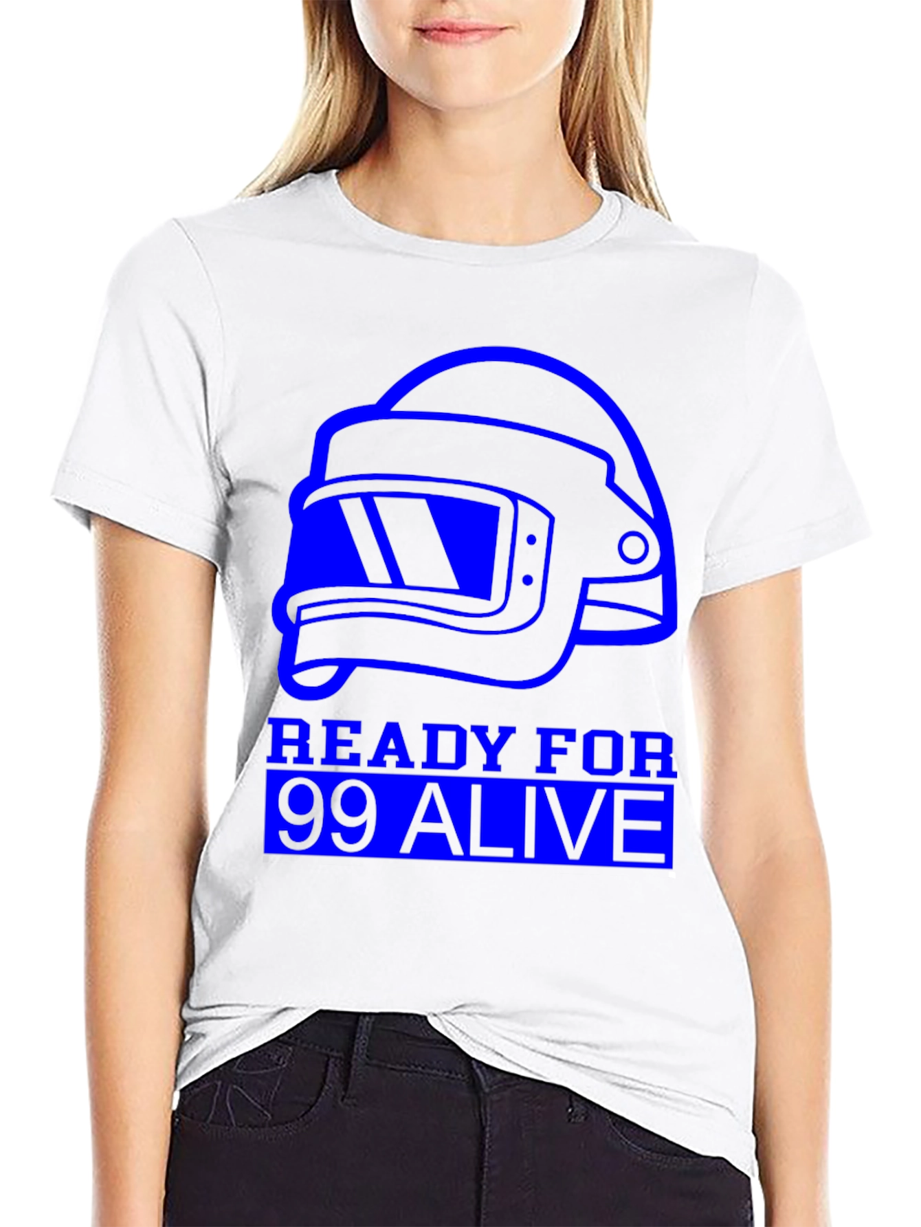 Ready For 99 Alive Black Graphic Tee