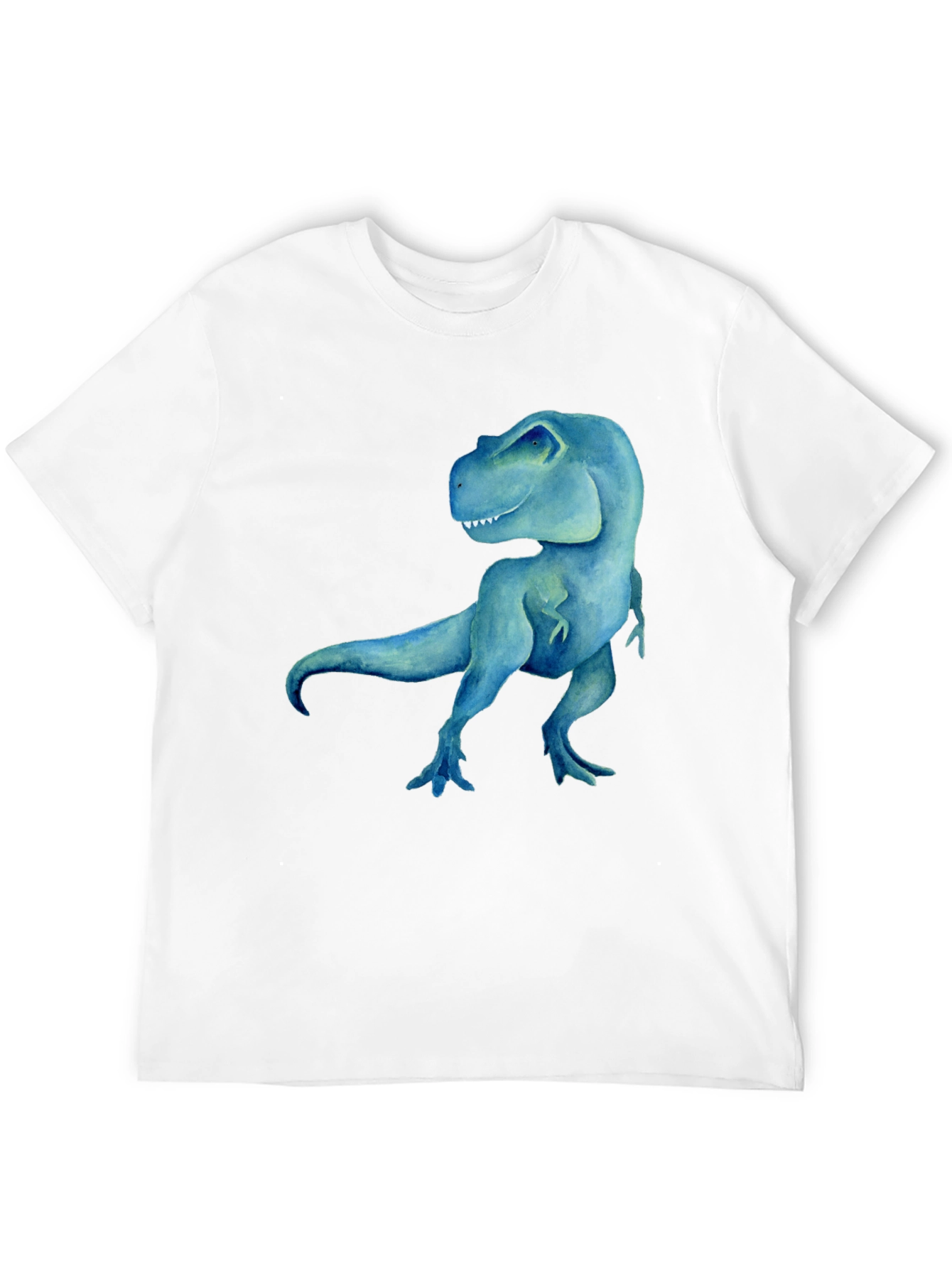 Blue Dinosaur Graphic Tee - Mens Black T-Shirt