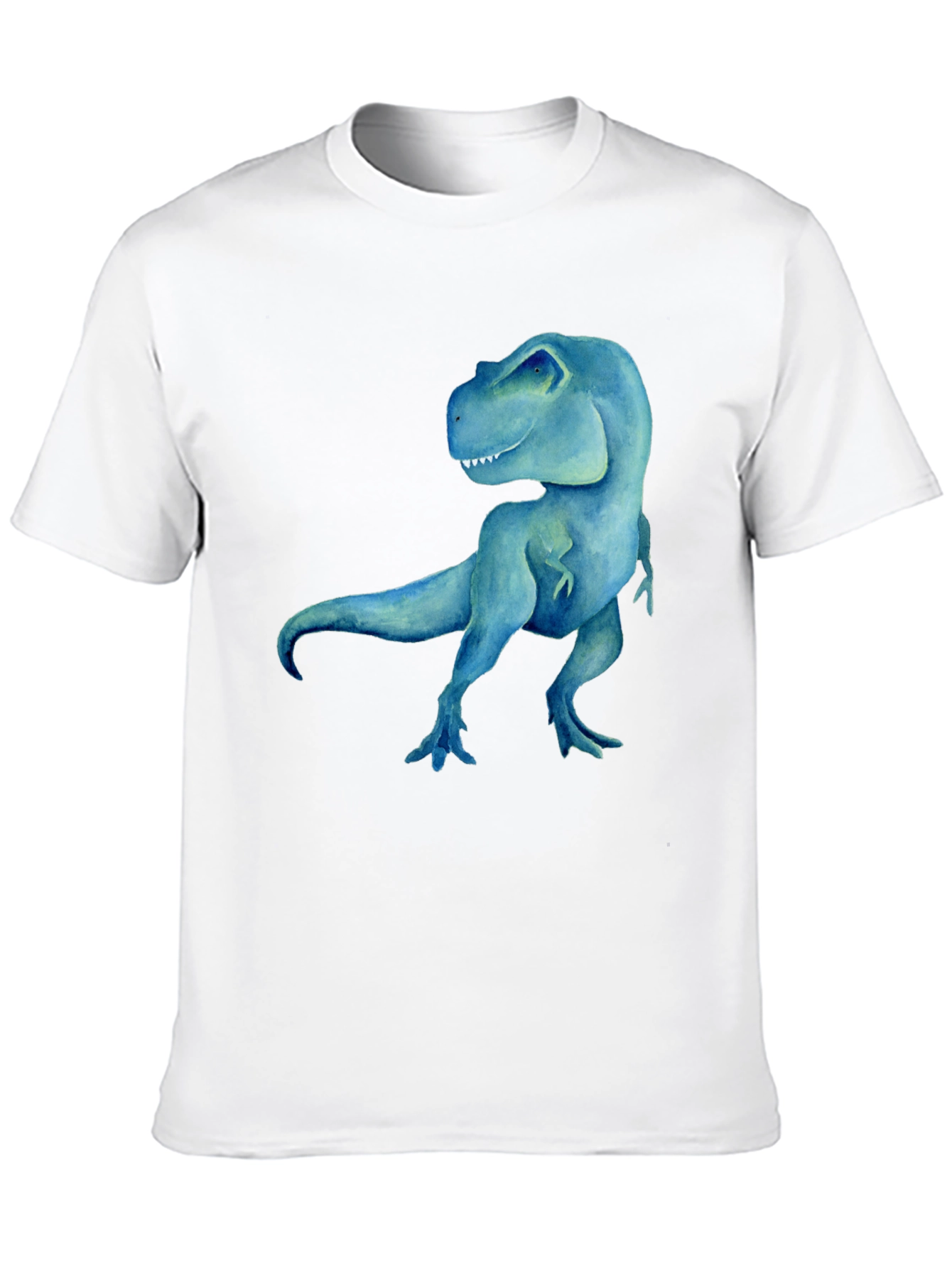 Blue Dinosaur Graphic Tee - Mens Black T-Shirt
