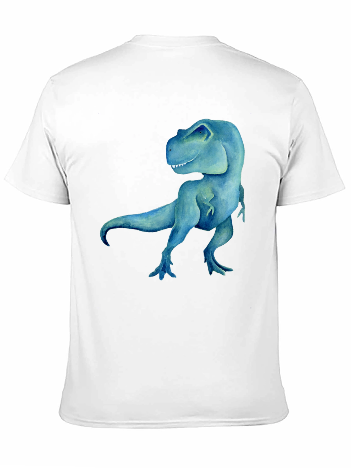 Blue Dinosaur Graphic Tee - Mens Black T-Shirt