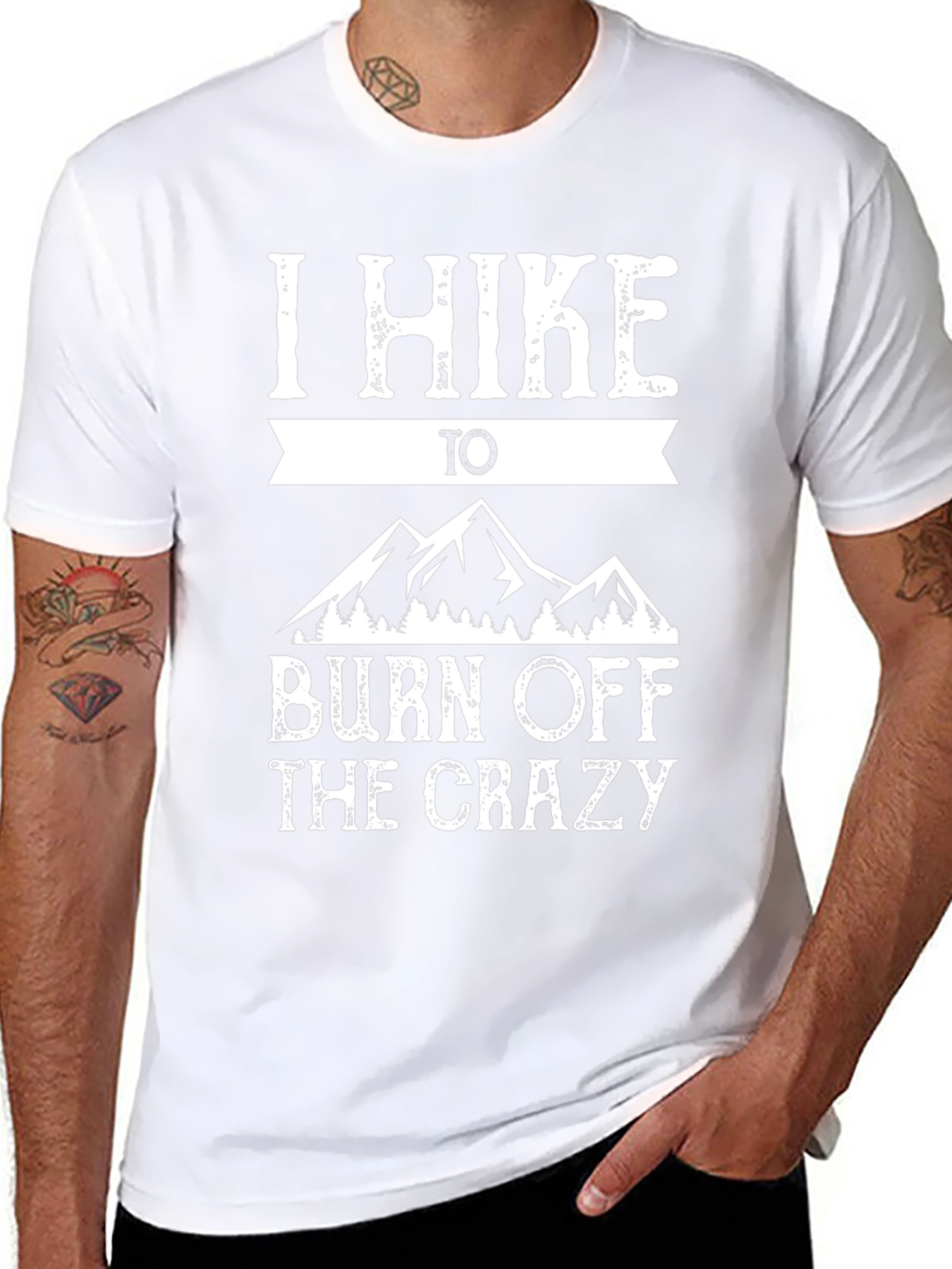 I Hike to Burn Off The Crazy Graphic Tee