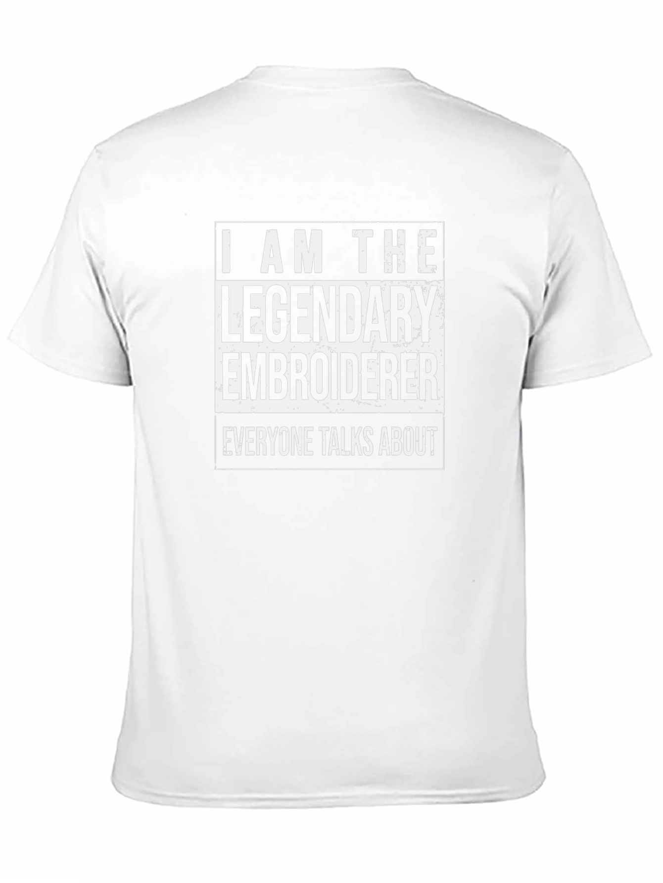 Legendary Embroiderer Graphic Tee - Black Cotton T-Shirt